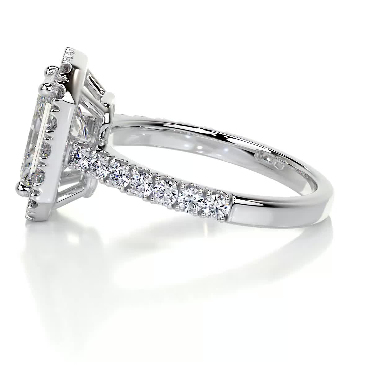 Andrea Diamond Engagement Ring -18K White Gold、mySite、hinf8tx79