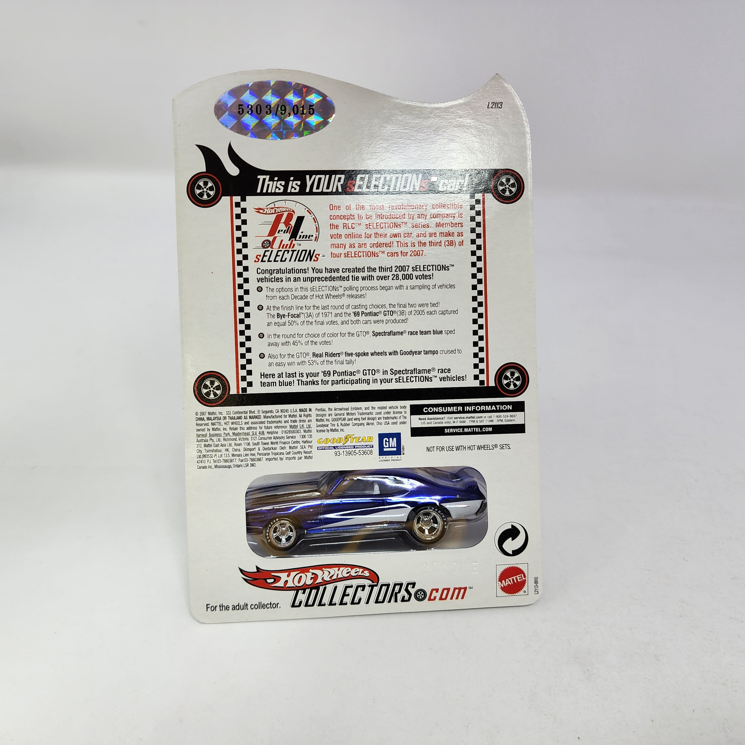 '69 Pontiac GTO * Hot Wheels Red Line Club RLC sELECTIONs、mySite、hgirdovlk