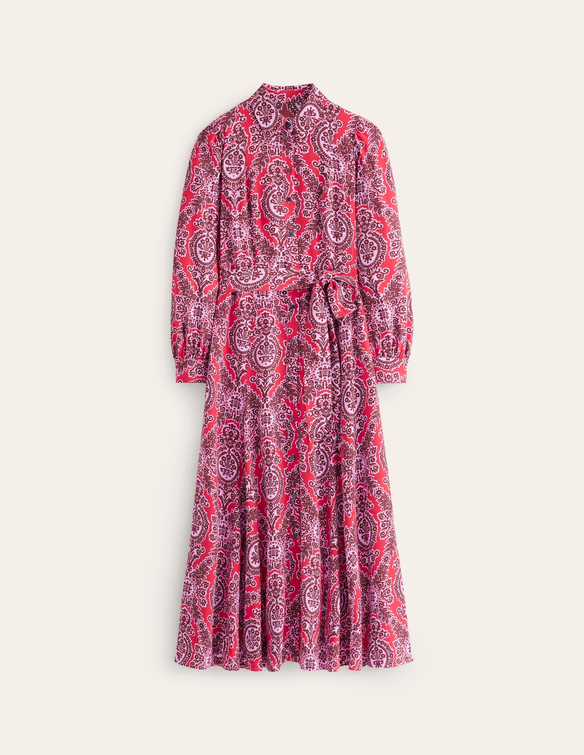  Martha Godet Maxi Shirt Dress-Bright Ruby, Opulent Vine、mySite、ashleygrahame