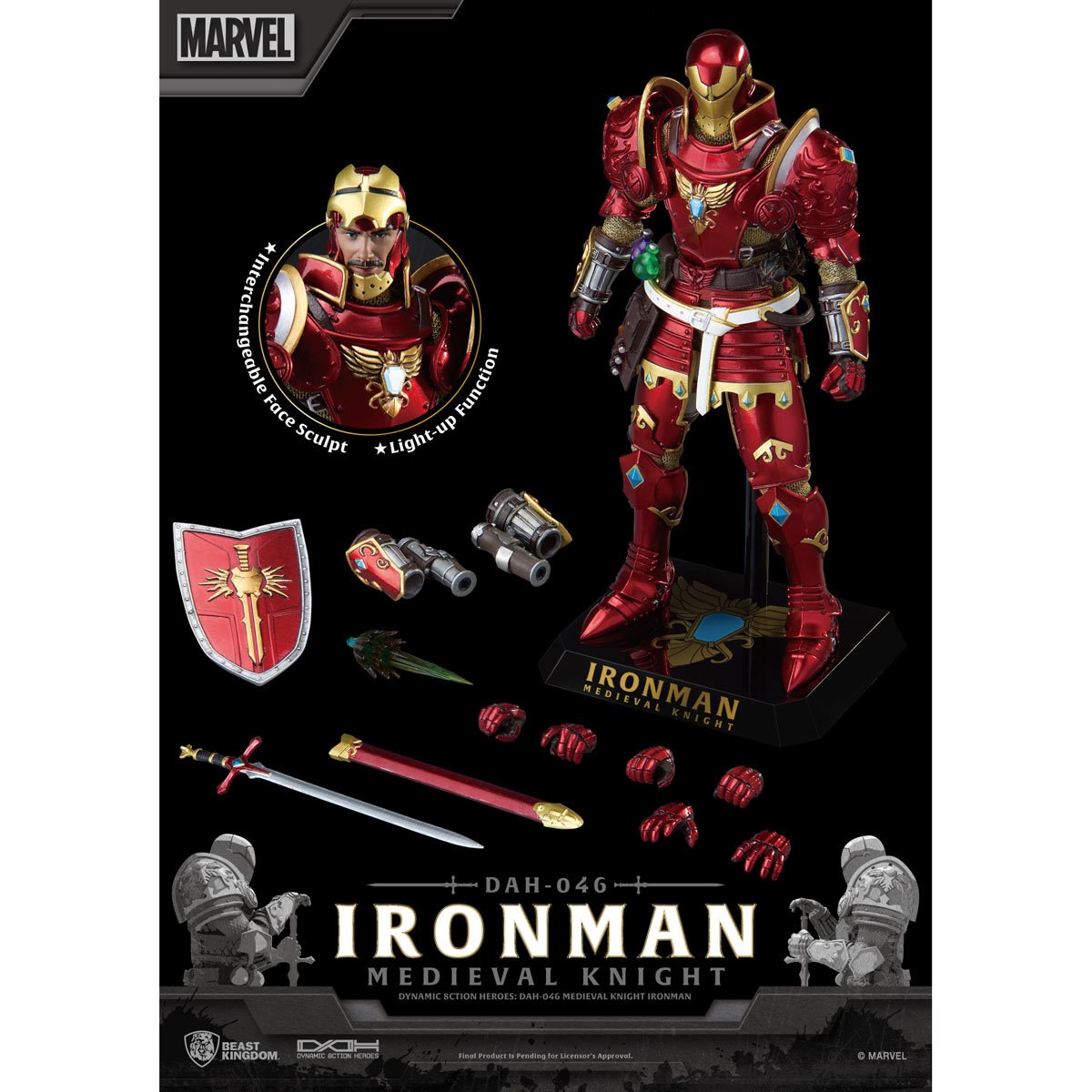 Marvel Dynamic 8ction Heroes DAH-046 Medieval Knight Iron Man、mySite、hgirdovlk