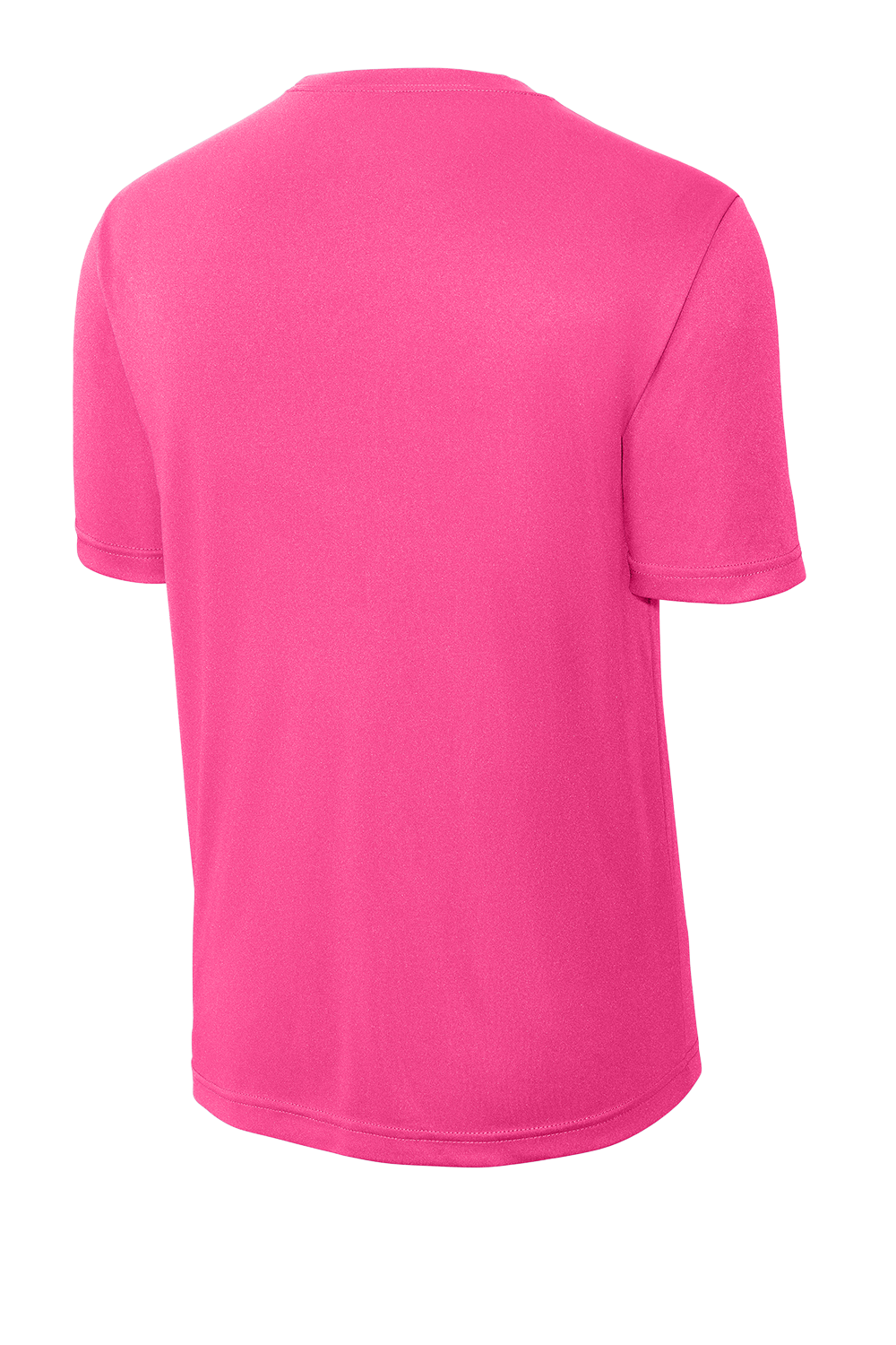 Sport-Tek Youth PosiCharge Competitor Tee - Island Trees Neon Pink、mySite、noshort