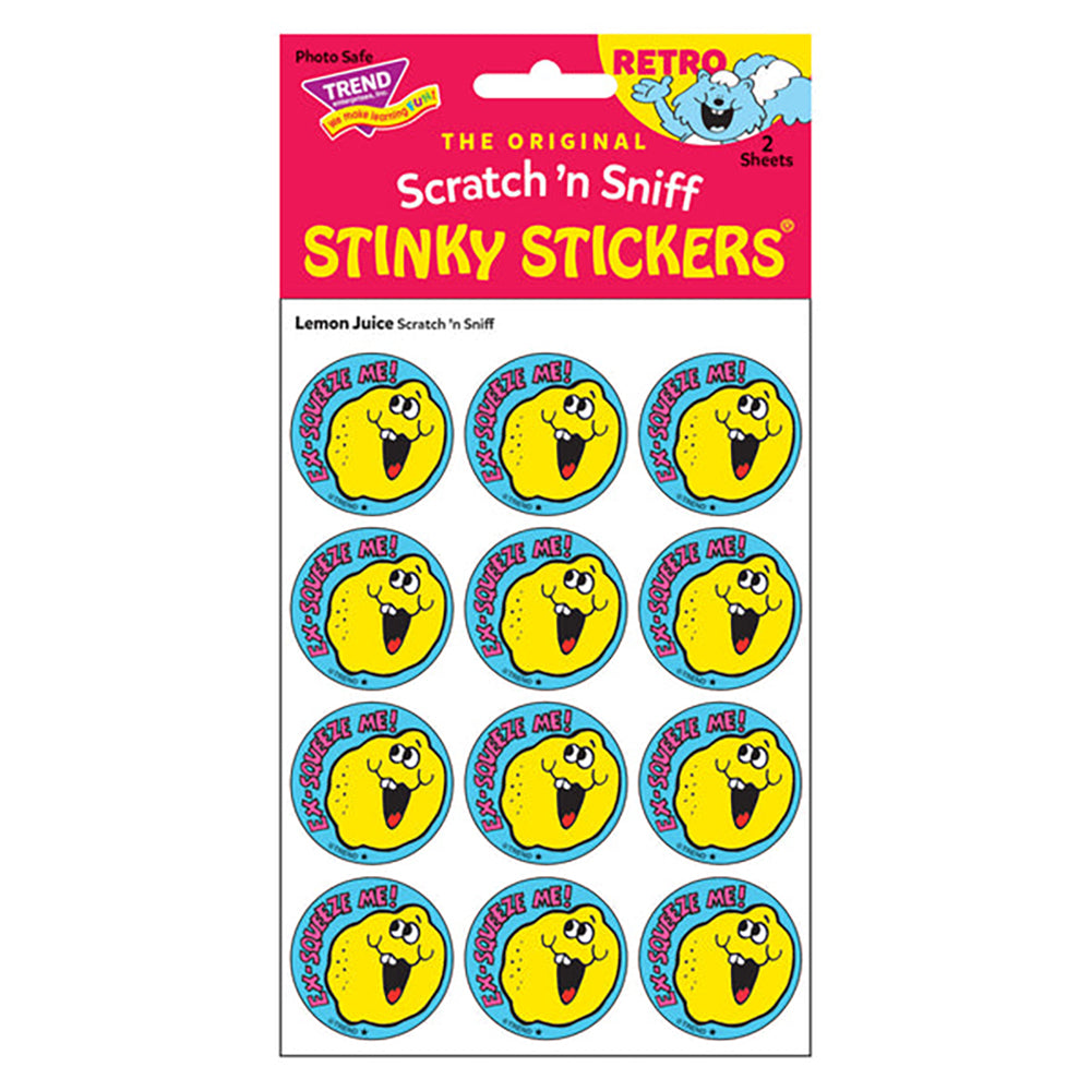  Ex-Squeeze Me! - Lemon-Scented Retro Scratch 'n Sniff Stinky Stickers、mySite、ghnorth