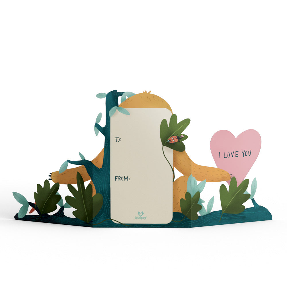 I Love You Slow Much Valentine Tri-Fold Card、mySite、solidvoid