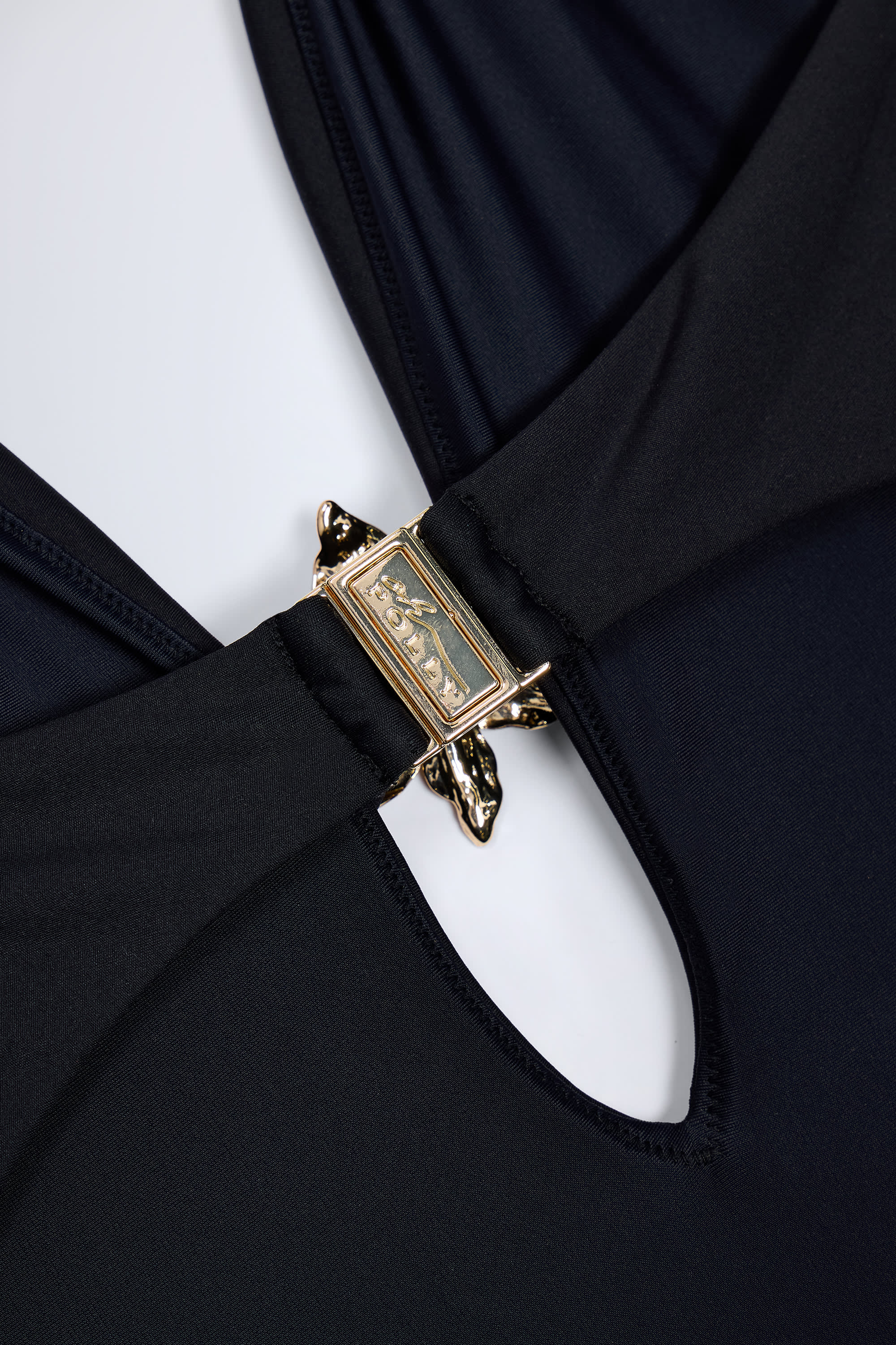  Cut-Out Hardware-Detail Swimsuit in Black、mySite、sugarbowlscore