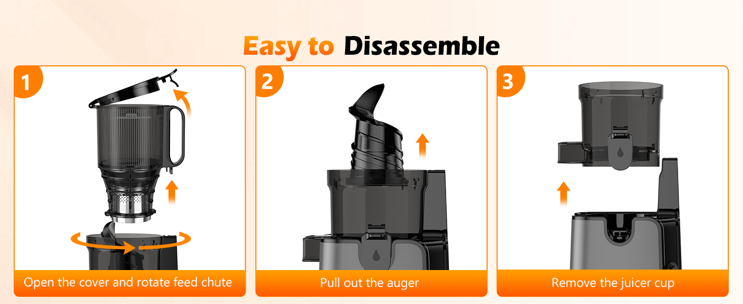 cold press juicer Disassembly Steps