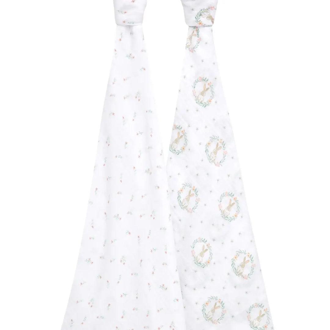  aden + anais Essentials Cotton Muslin 2 Pack Swaddle Blanket - Blushing Bunnies、mySite、merchandisen