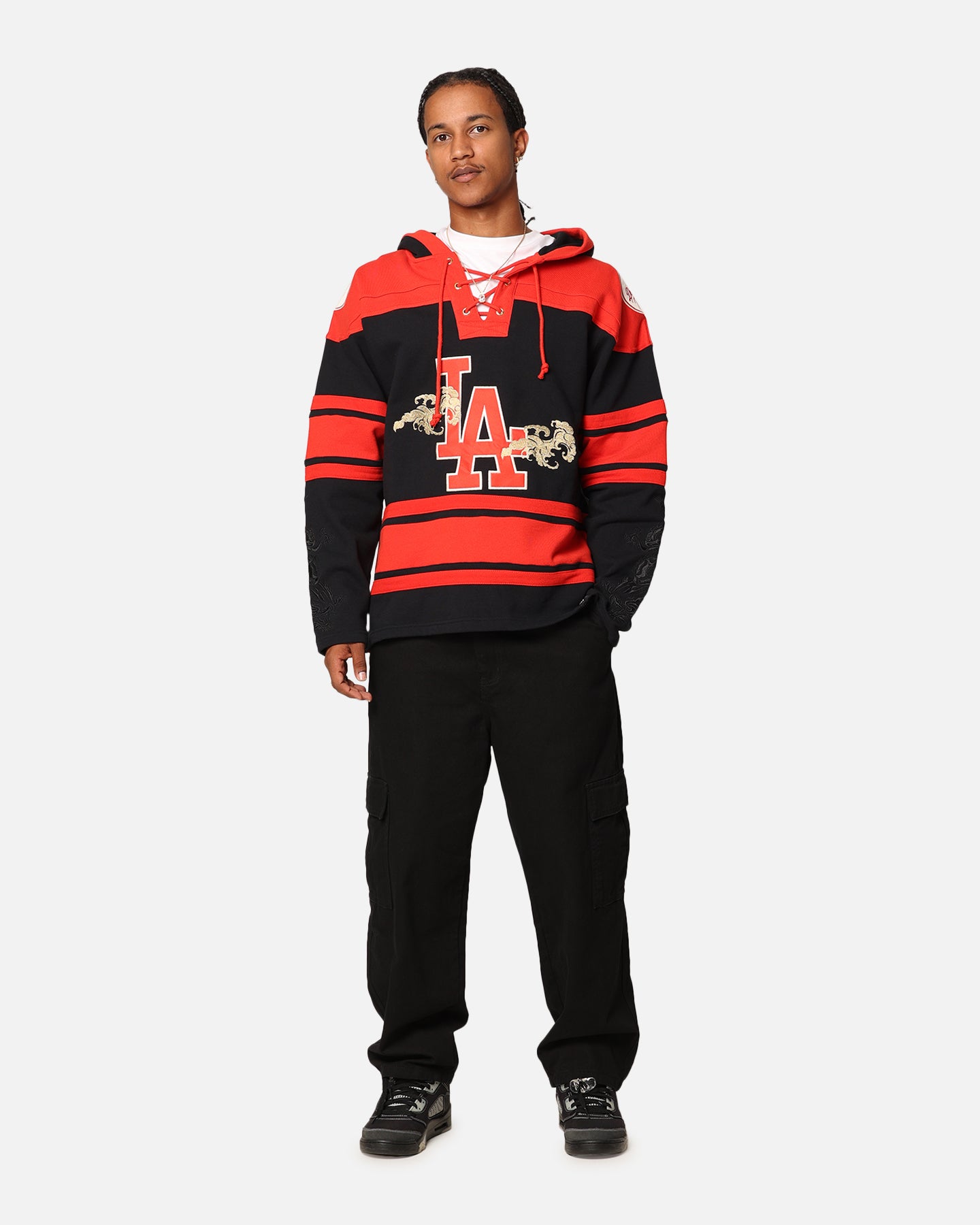 47 Brand Los Angeles Dodgers 'Year Of The Dragon' Lacer Hoodie Jet Black、mySite、zt4zffjzw