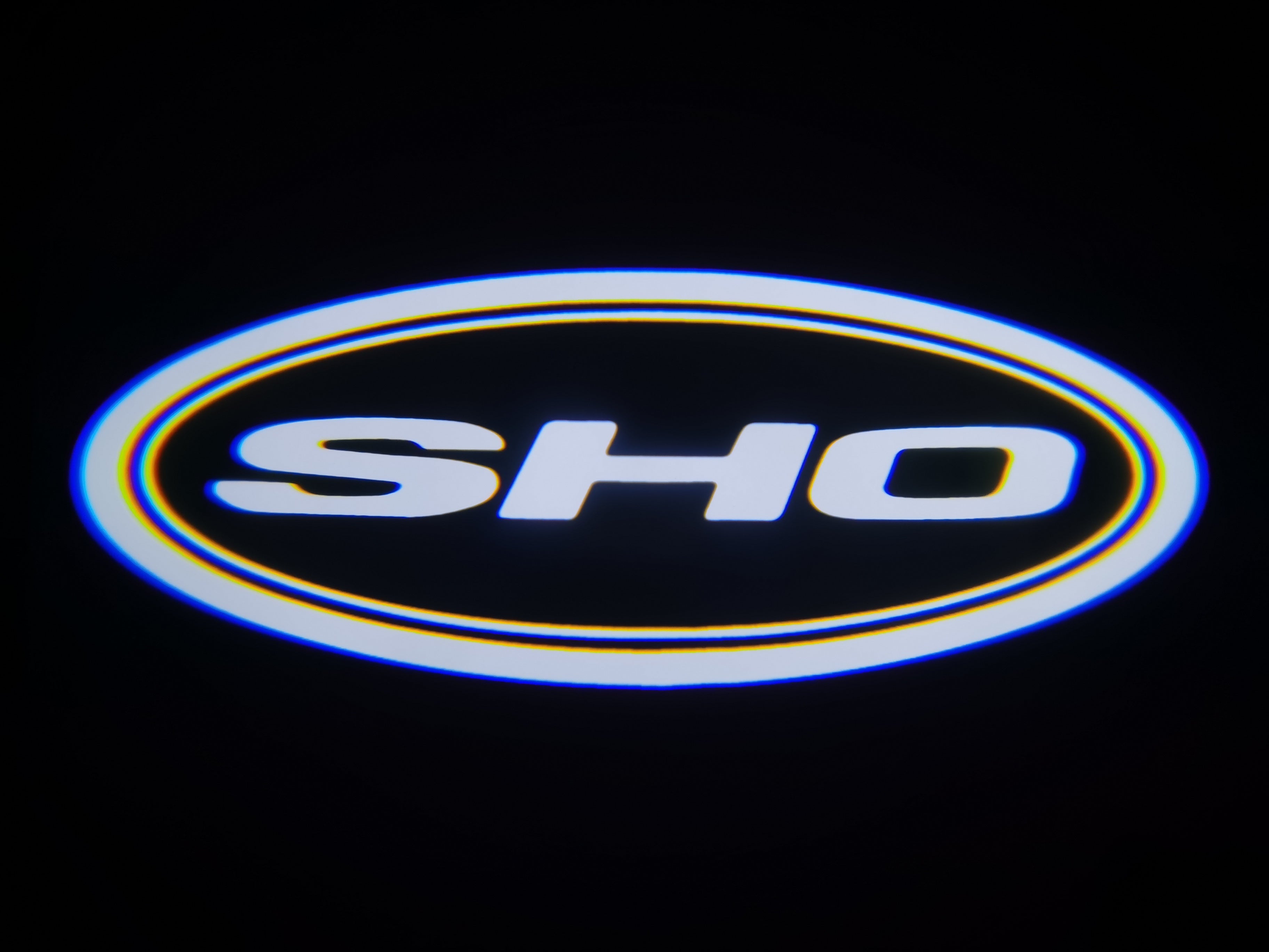 2x Ford Round Mirror light (plug&play) - 24 Logos、mySite、nflplayoffbracketp