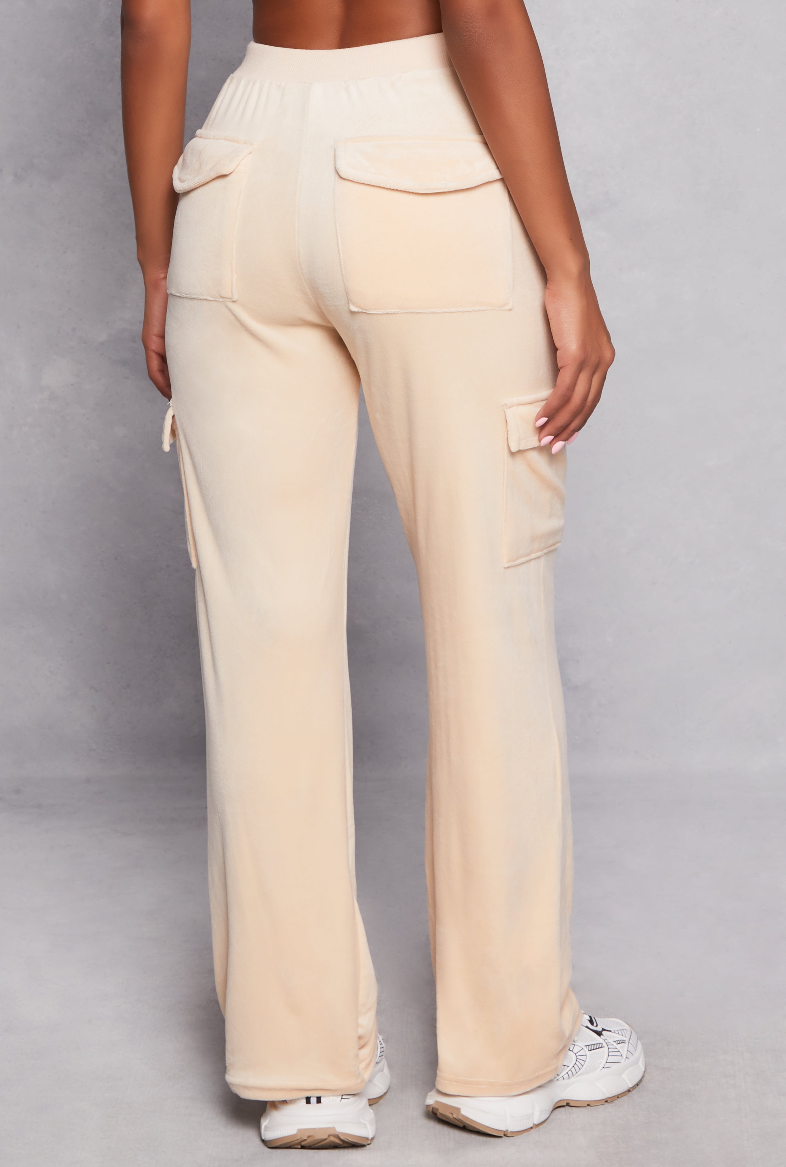 Velour Straight Leg Cargo Sweatpants、mySite、camillekostekn