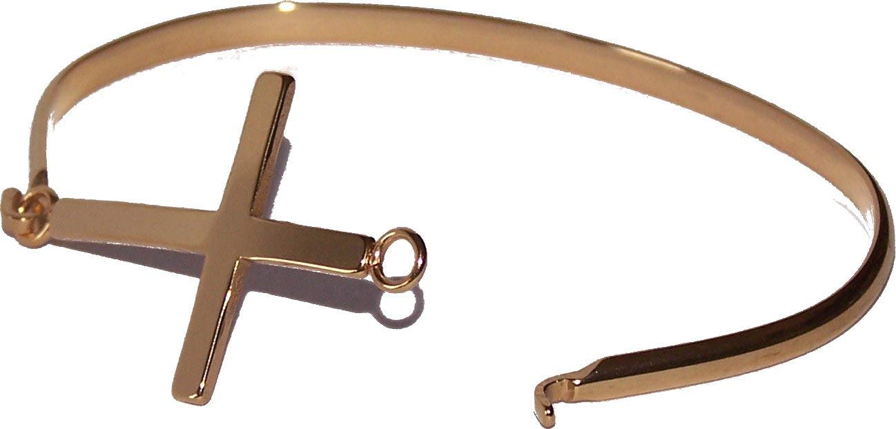 Bracelet gold tone with Cross - 3 Inches side width by 2 Inches vertical width、mySite、topwebapps