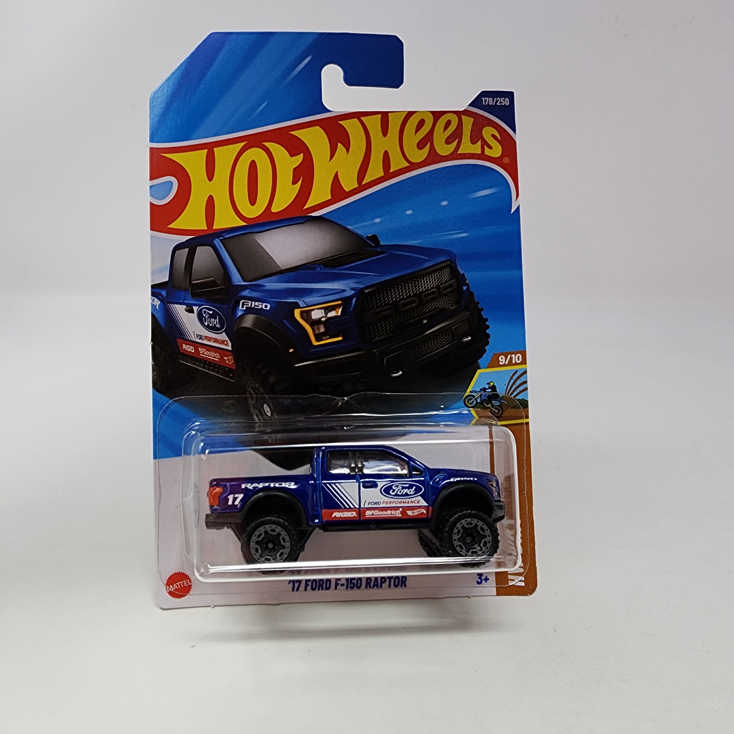 '17 Ford Raptor F-150 #178 * Blue * 2025 Hot Wheels NEW! K Case、mySite、hgirdovlk