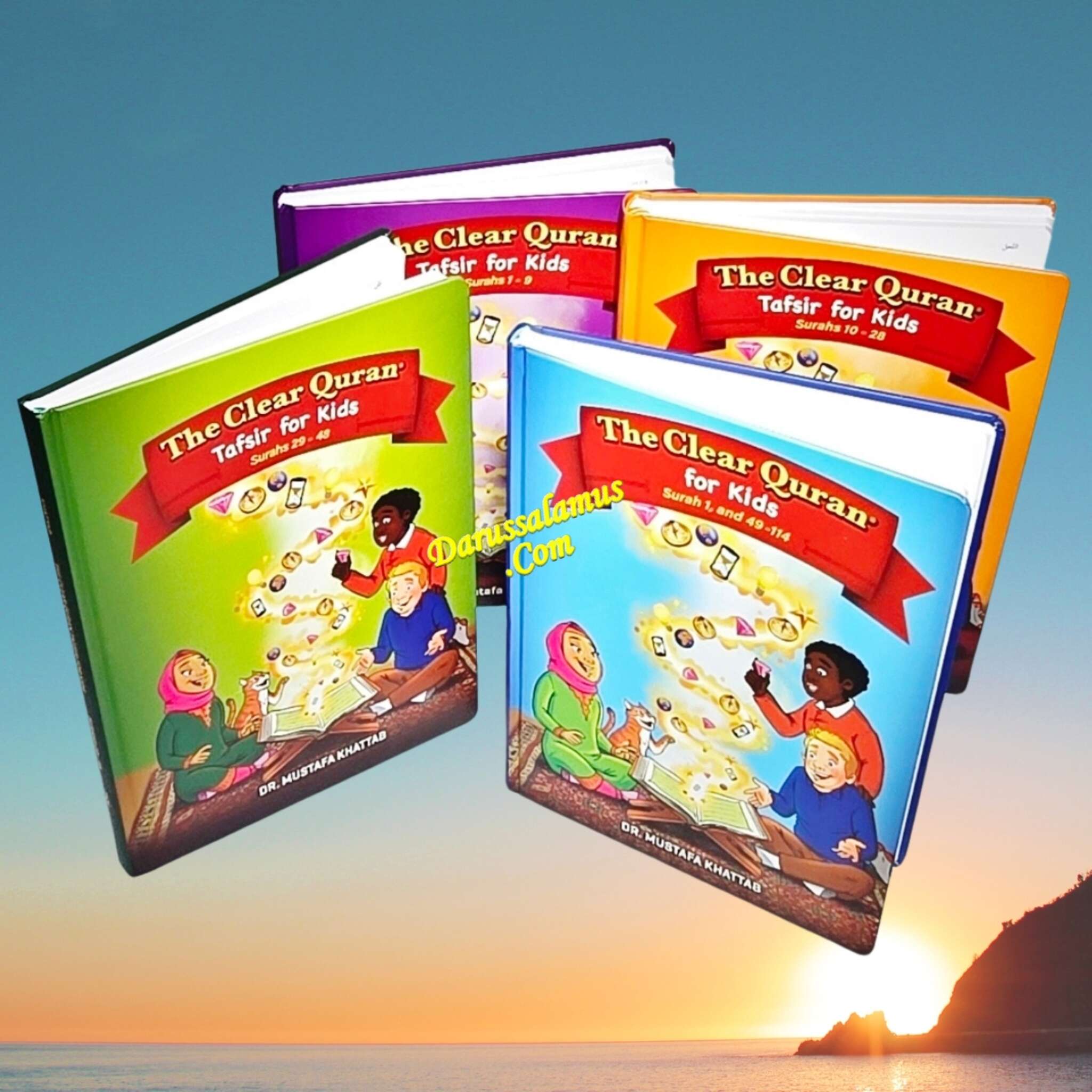 The Clear Quran Tafsir for Kids Complete Set, Surah 1-114 (4 Book Set)、mySite、topwebapps