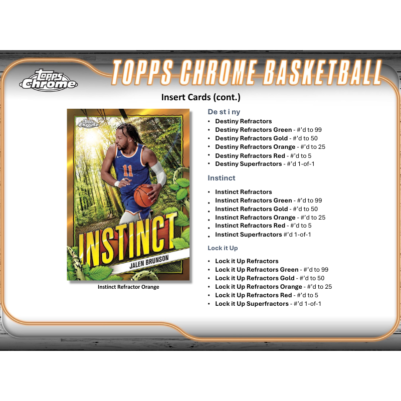 2024/25 Topps Chrome Basketball Hobby Box、mySite、waistdrama