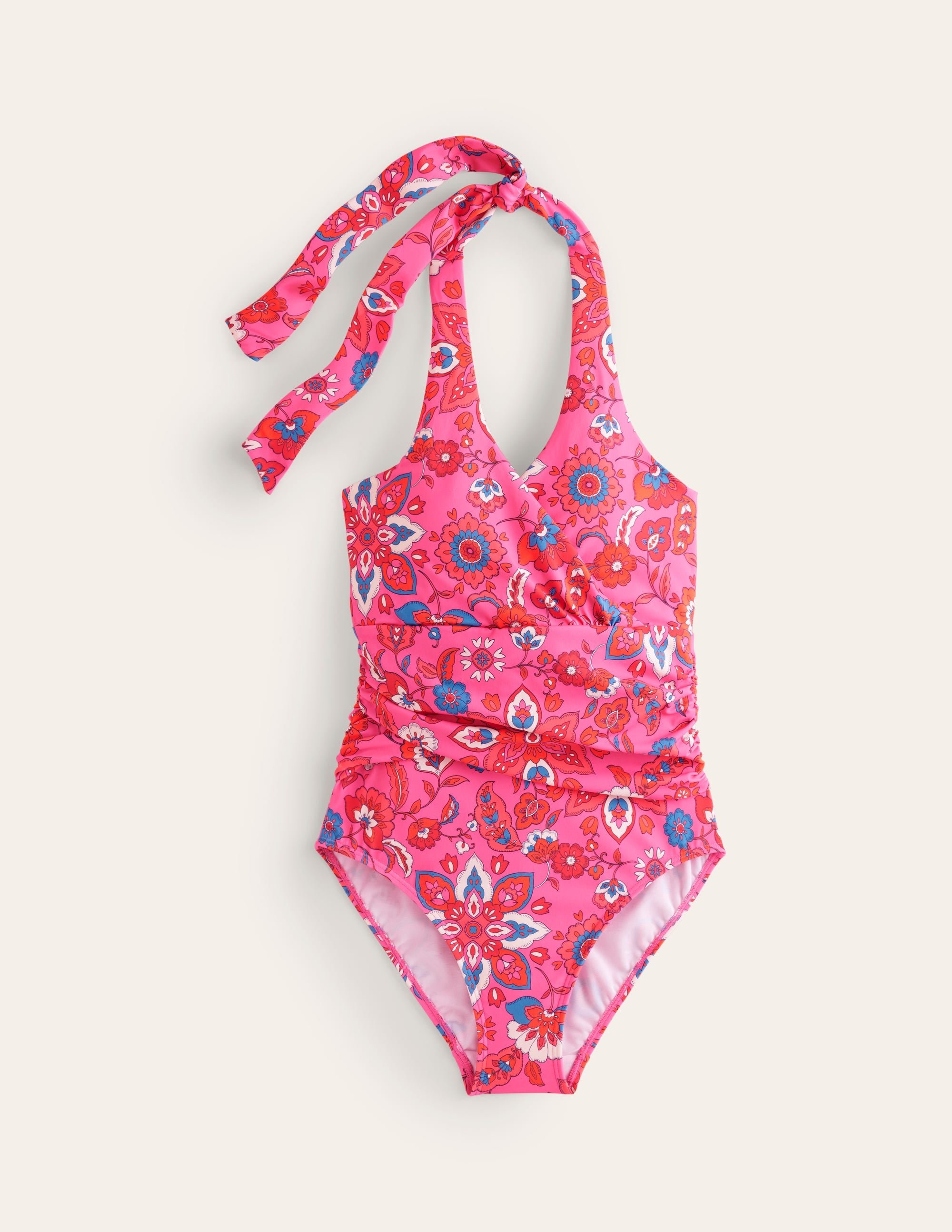  Levanzo Halter Swimsuit-Pink, Botanical Wave、mySite、ashleygrahame