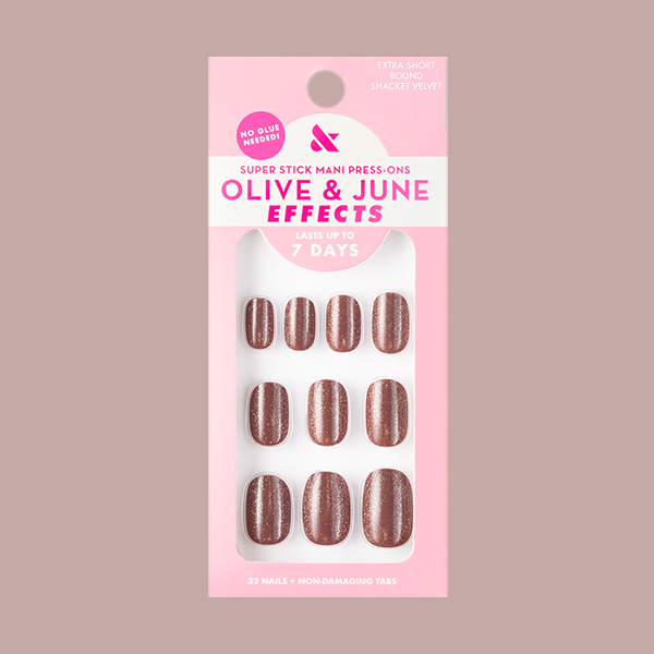 Shacket Velvet | Extra Short | Round - Tab Press-On、mySite、solidvoid