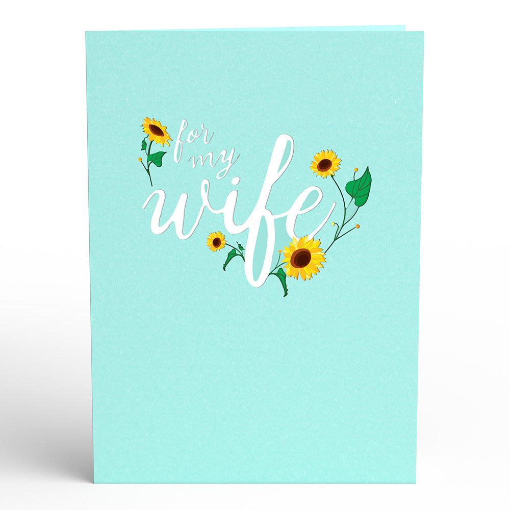 For my Wife Sunflower Pop-Up Card、mySite、solidvoid
