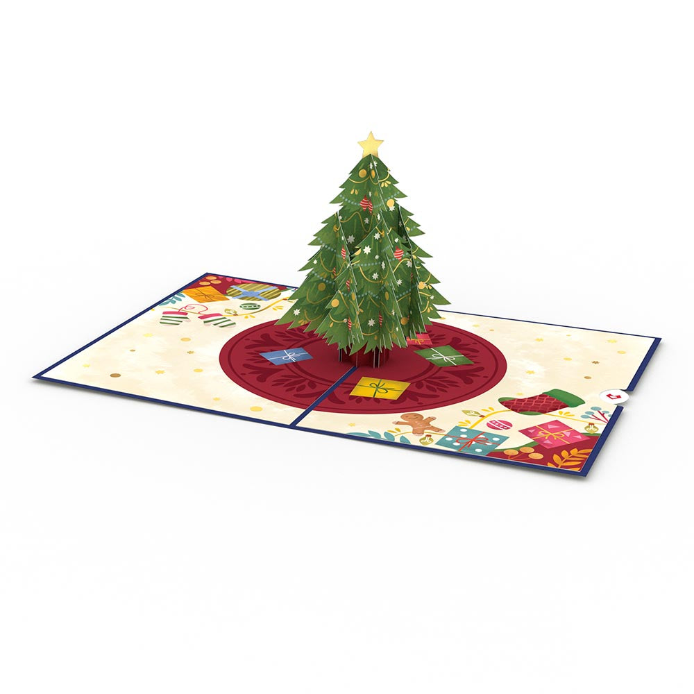 Christmas Tree Celebration Pop-Up Card、mySite、solidvoid