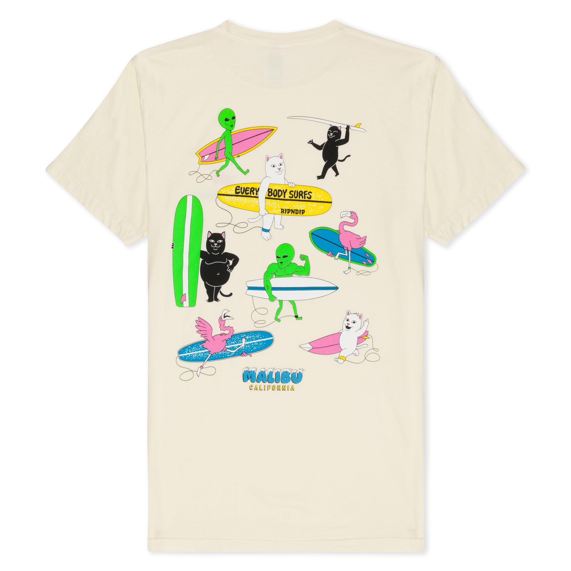  Everybody Surfs Tee (Natural)、mySite、merchandisen