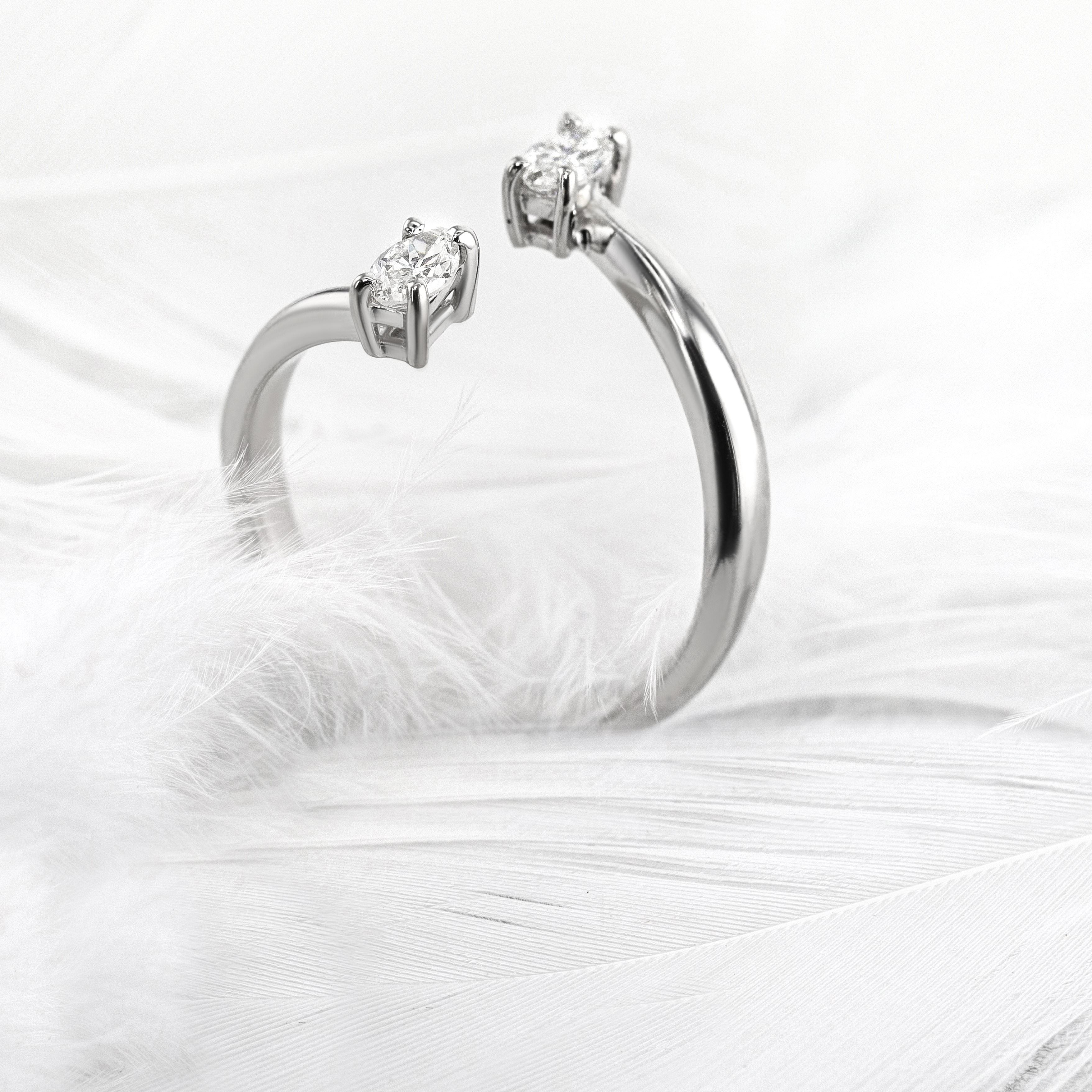 Anita Fashion Ring (0.36 Carat) -18K White Gold、mySite、hinf8tx79