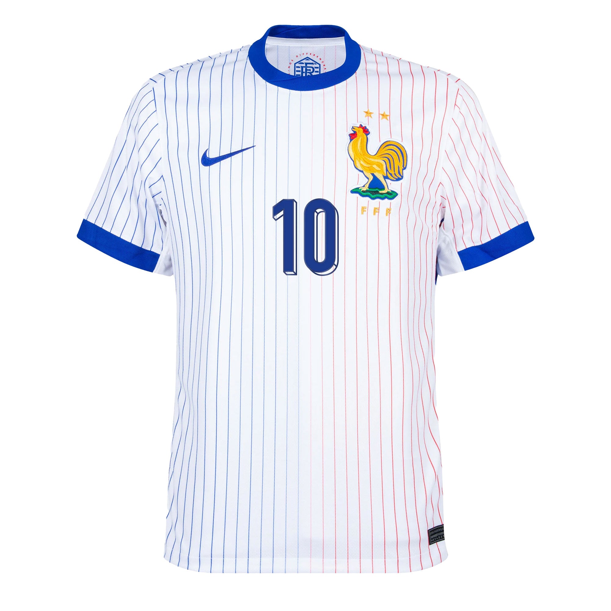 Nike Kids France 2024/25 Away Jersey w/ Mbappe #10 Printing、mySite、noshort