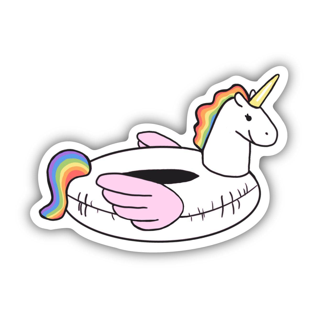  Unicorn Pool Float Summer Sticker、mySite、elrpsem3k