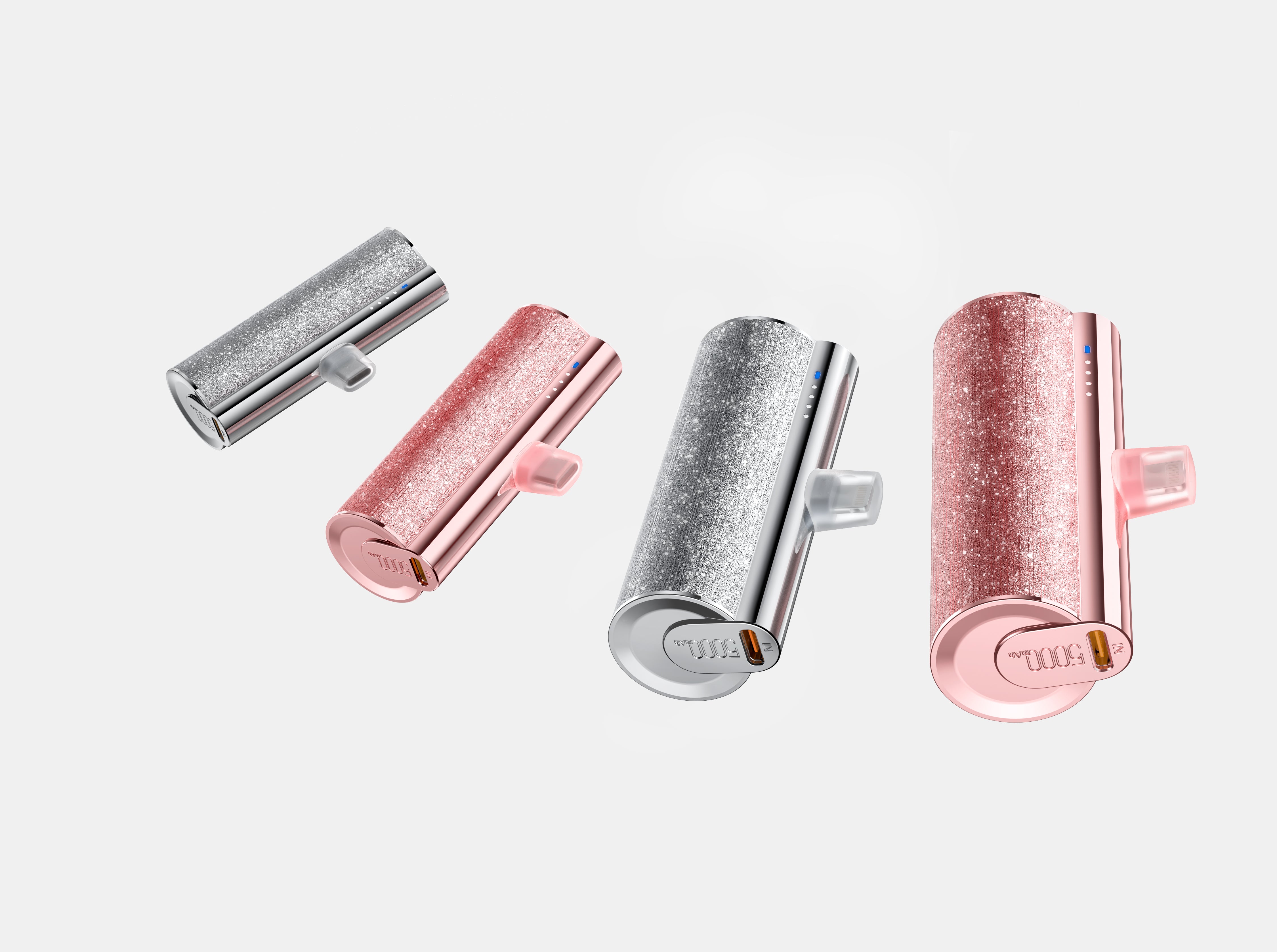 Plug on 5000mAh Mini Portable Charger with Built-in Cable for iPhone & Android、mySite、fannypackpong