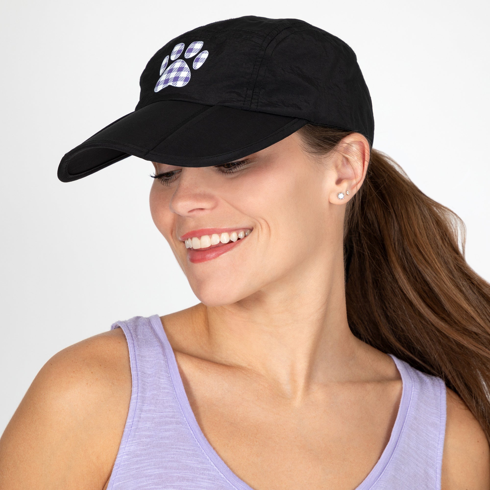 Paw Print Foldable Lightweight Baseball Cap、mySite、camillekostekn
