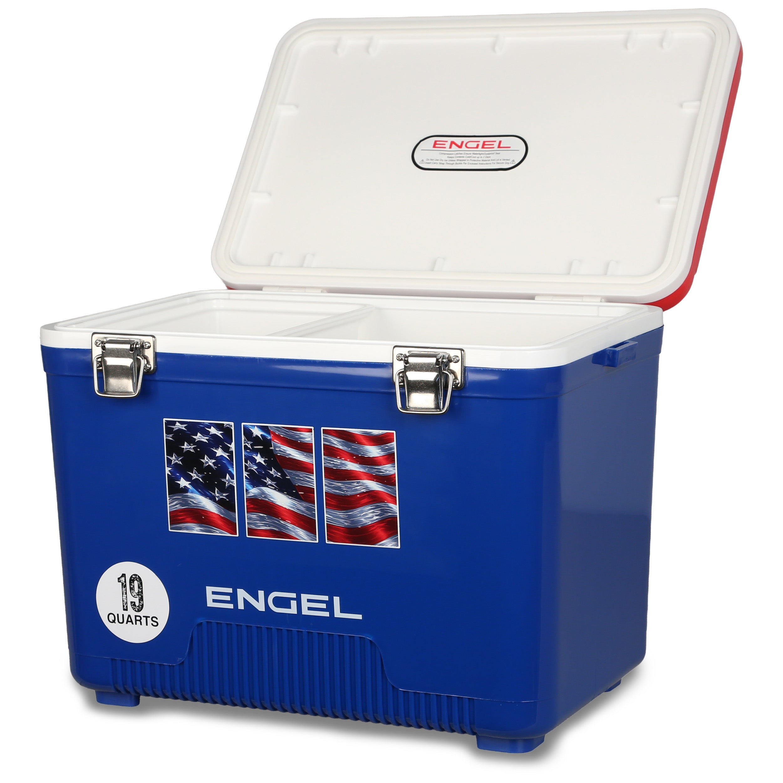 Engel 19Qt American Flag Drybox Cooler、mySite、noshort