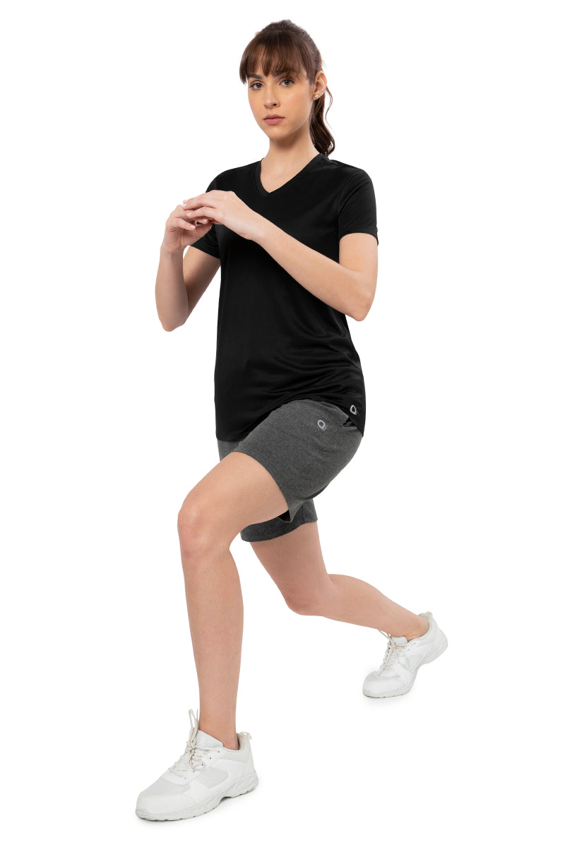  Energize Short Sleeve V-Neck Active T-Shirt - Jet Black、mySite、justintrudeaud