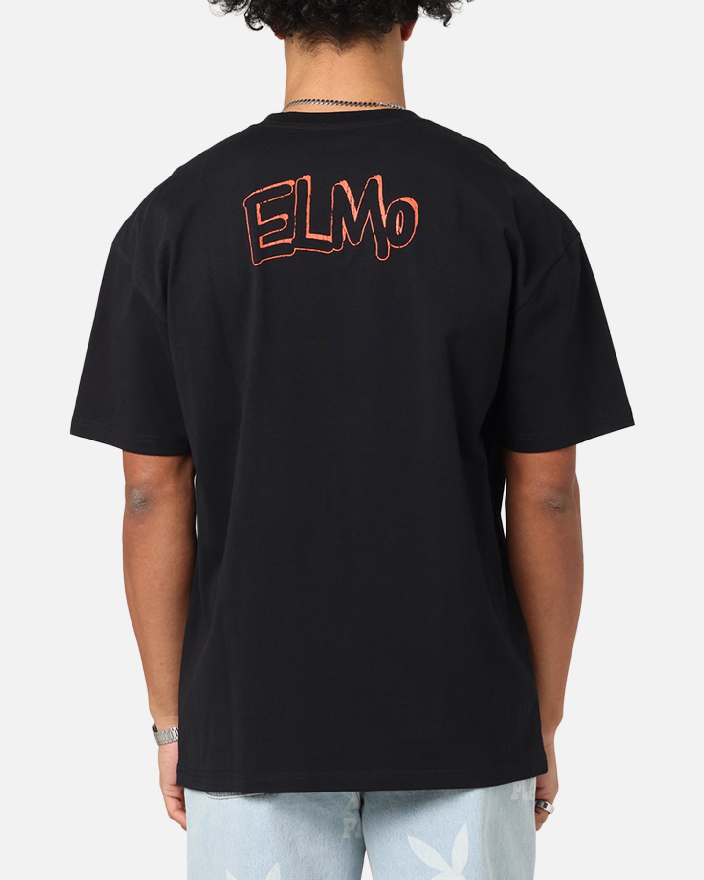 American Thrift X Sesame Street Elmo Grail Heavy T-Shirt Black、mySite、zt4zffjzw