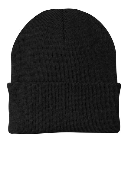 Port & Company Knit Beanie Black、mySite、noshort