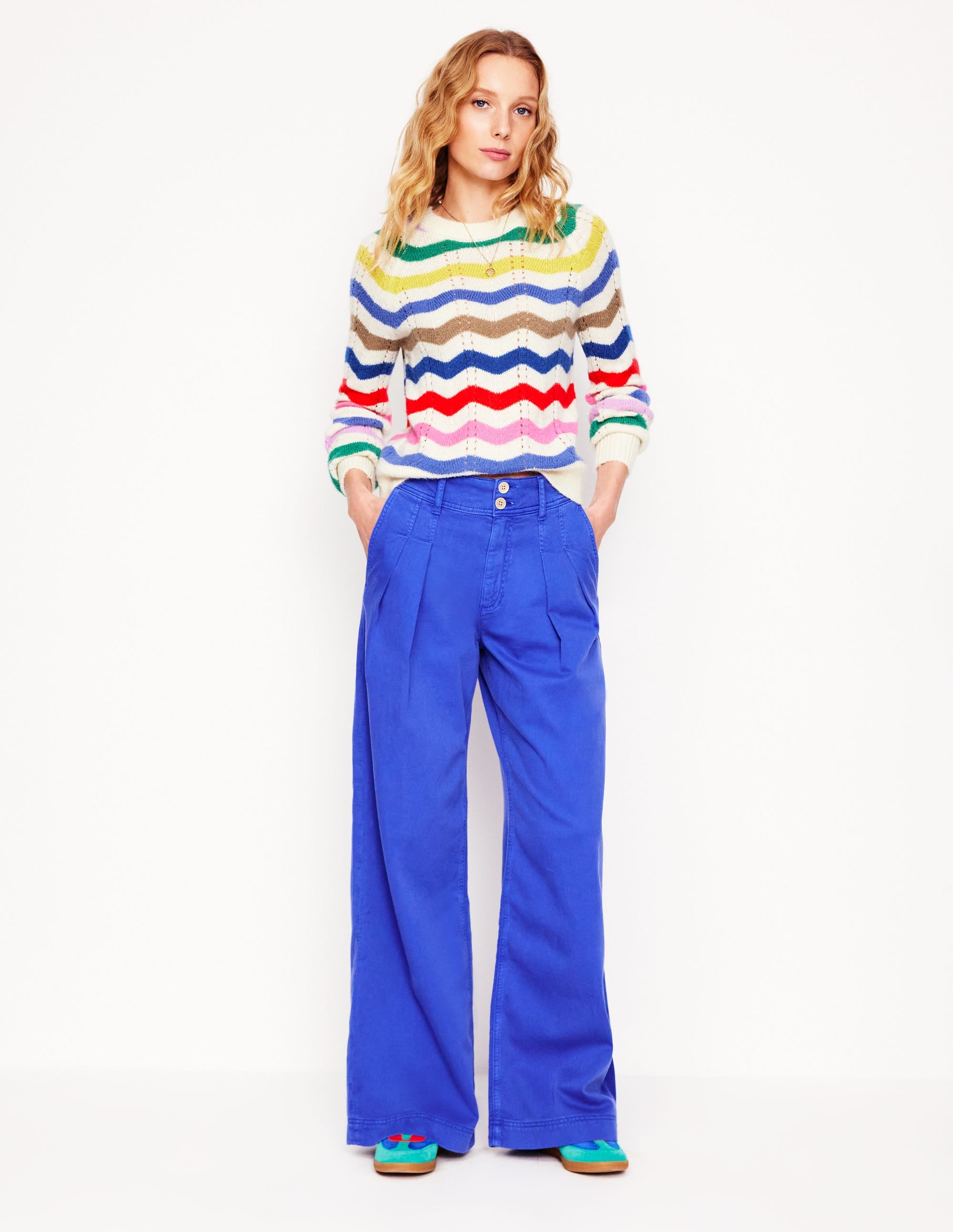  Alice Fluffy Raglan Sweater-Rainbow Wave、mySite、ashleygrahame