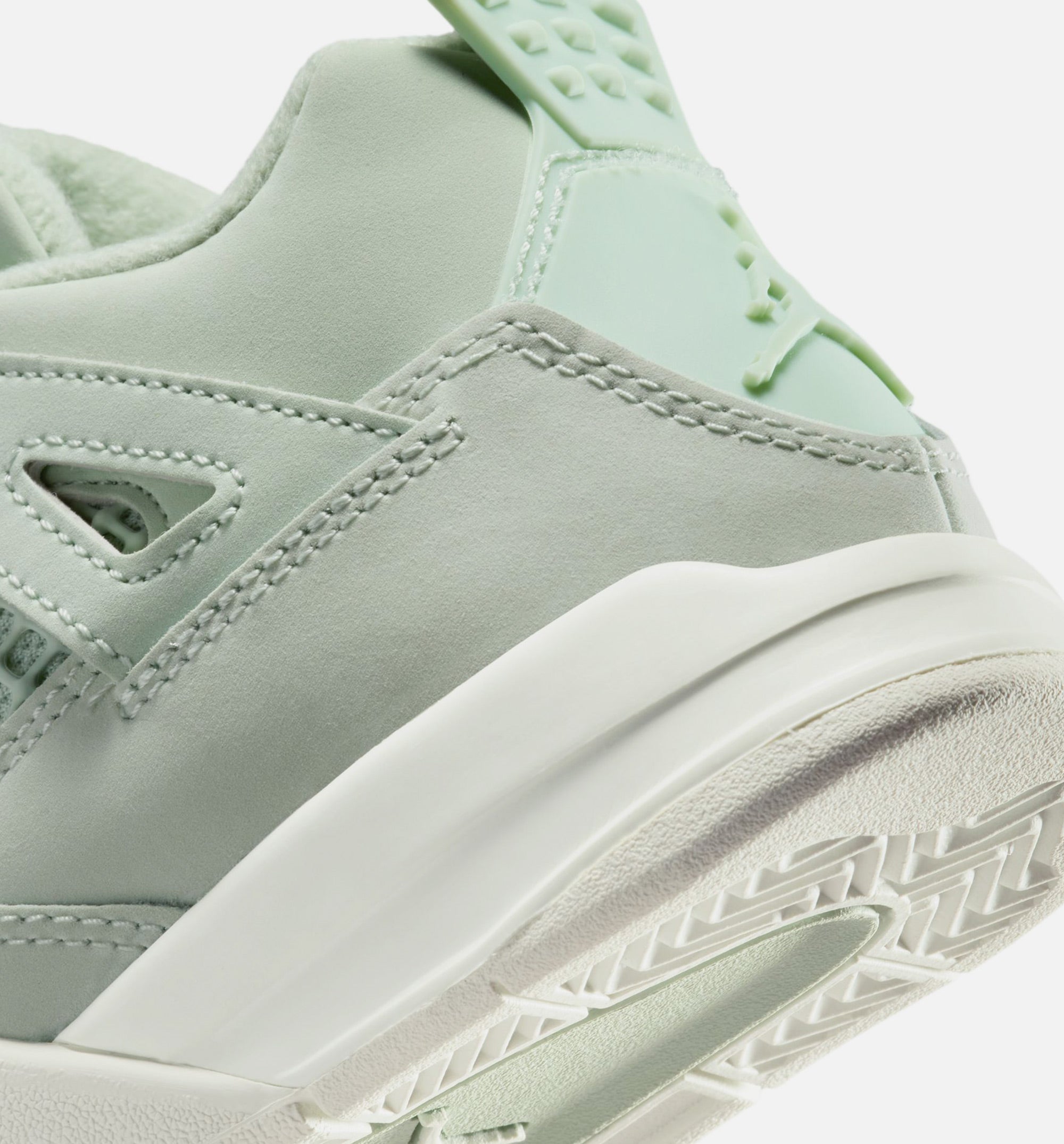 Air Jordan 4 Retro Abundance Preschool Lifestyle Shoe - Seafoam/Sail/Metallic Silver、mySite、dreamappss