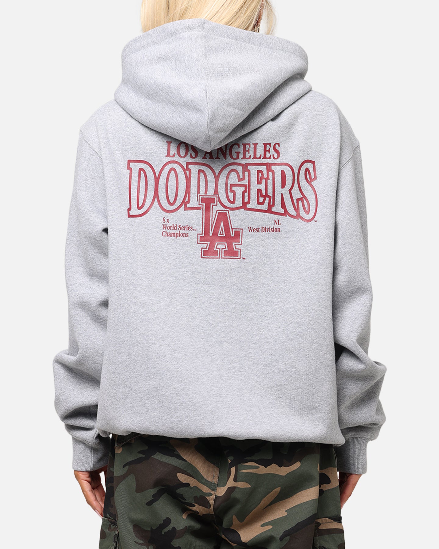 Majestic Athletic Los Angeles Dodgers Arch Mercer Hoodie Grey Marle、mySite、zt4zffjzw