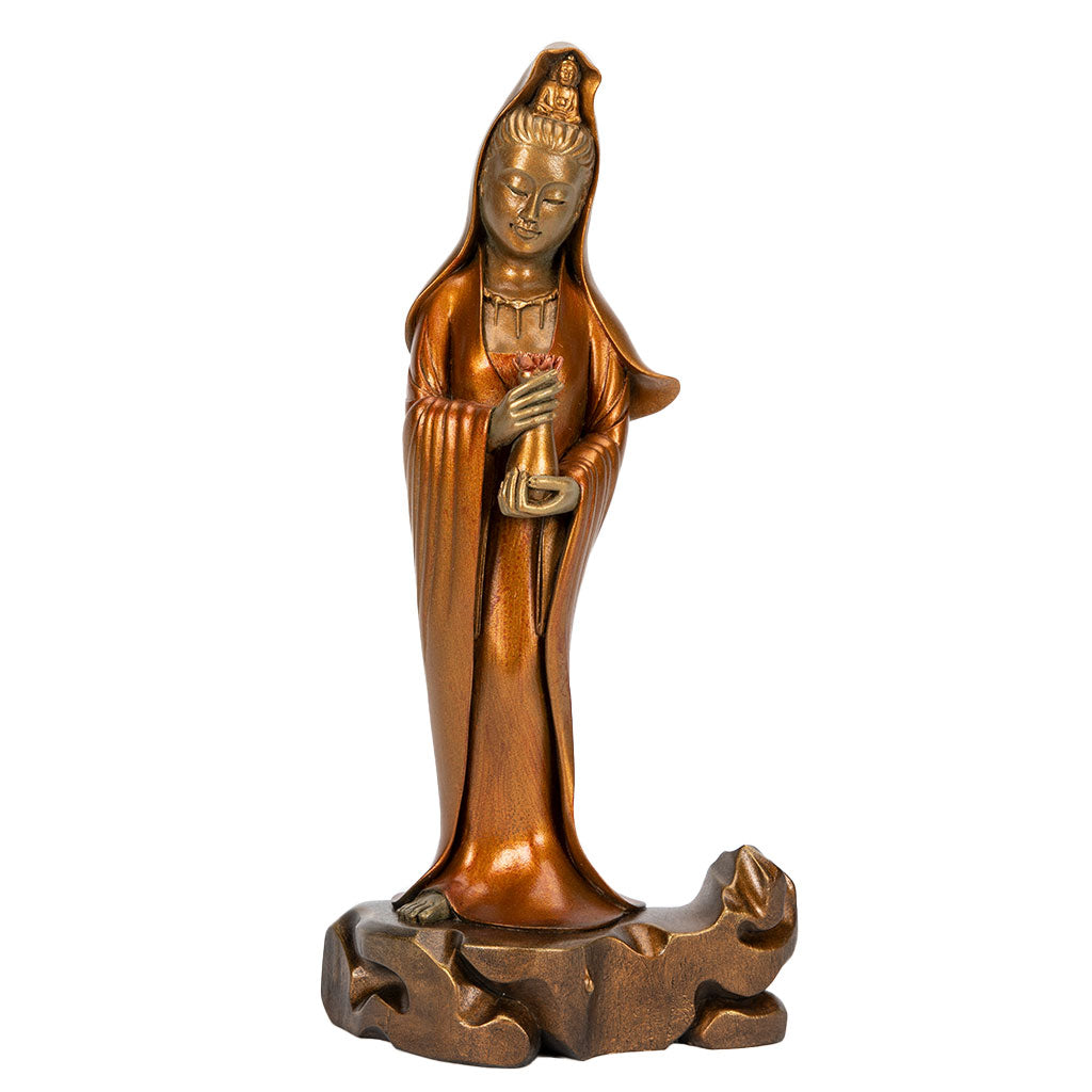 Kuan Yin with Vessel and Lotus Statue、mySite、topwebapps