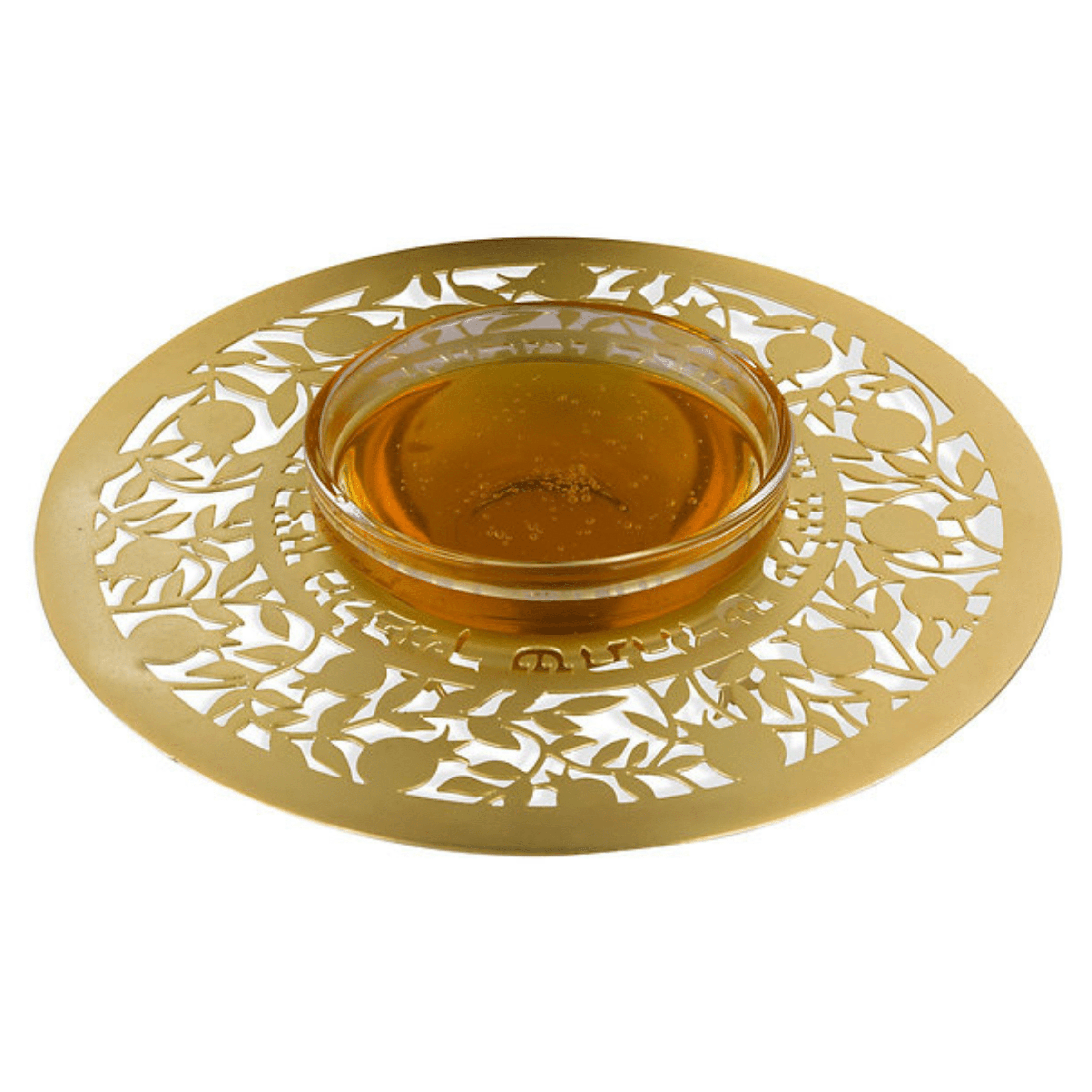 Honey Dish With Pomegranates - Gold、mySite、topwebapps