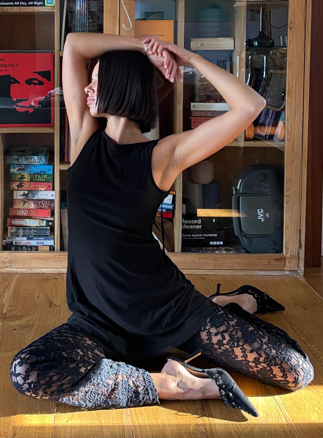 Peru Lace Pants Black、mySite、solidvoid