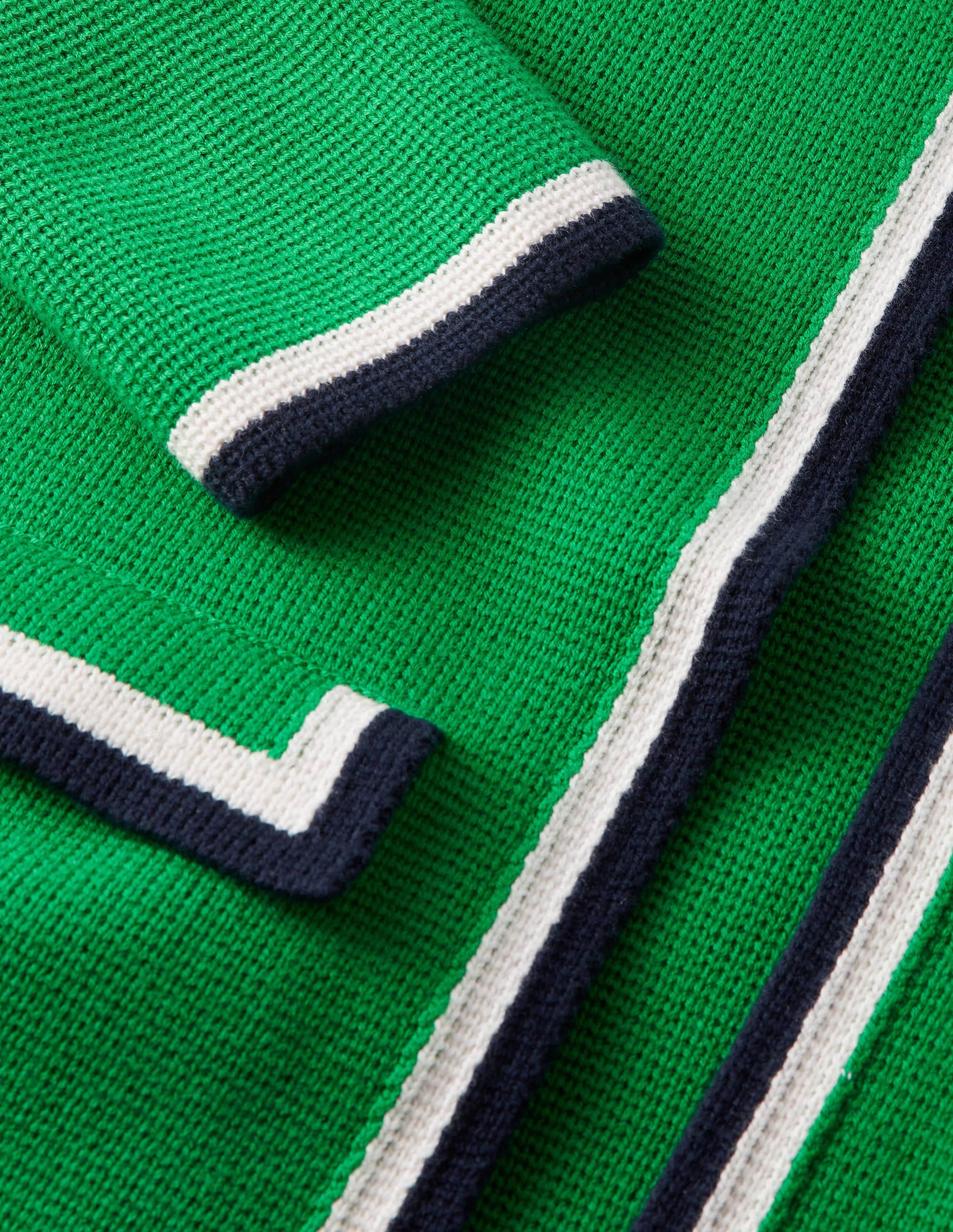  Stripe Trim Knitted Jacket-Highland Green、mySite、ashleygrahame