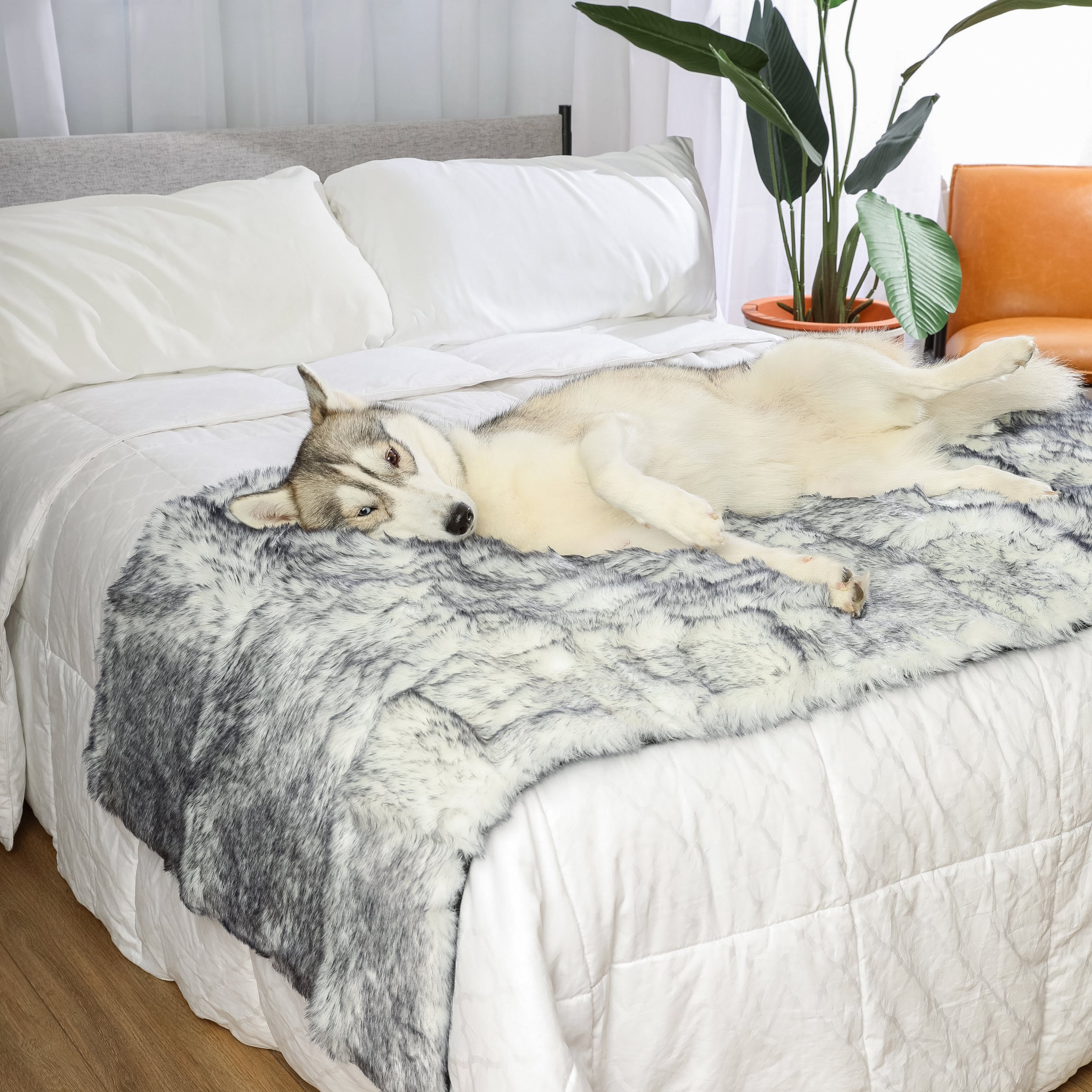 PupProtector™ Luxe Waterproof Bed Runner - Ultra Plush Arctic Fox、mySite、solidvoid