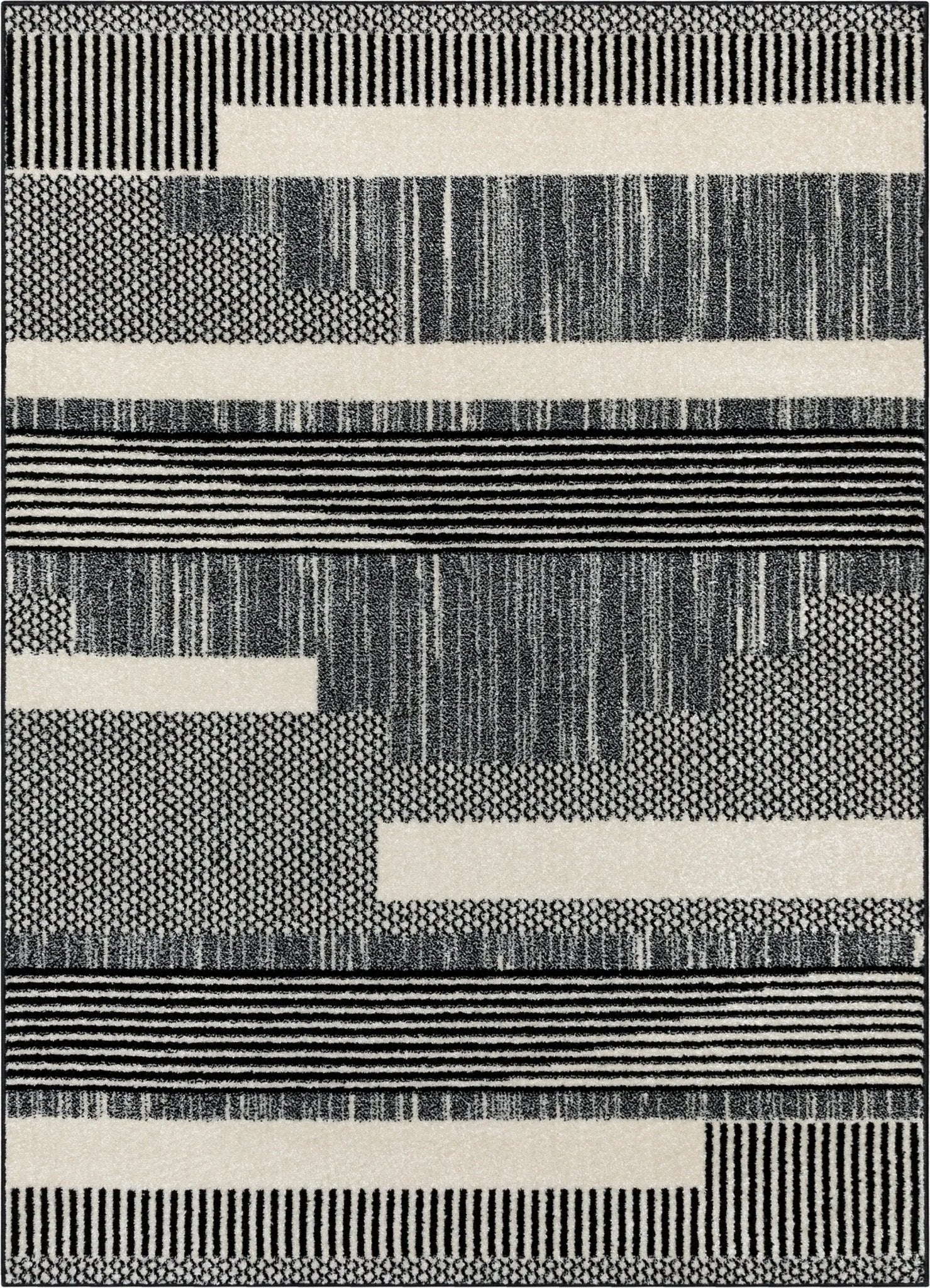 Well Woven Black & White Striped Rug – Living Room Luxury、mySite、gigharbornorthrealestate