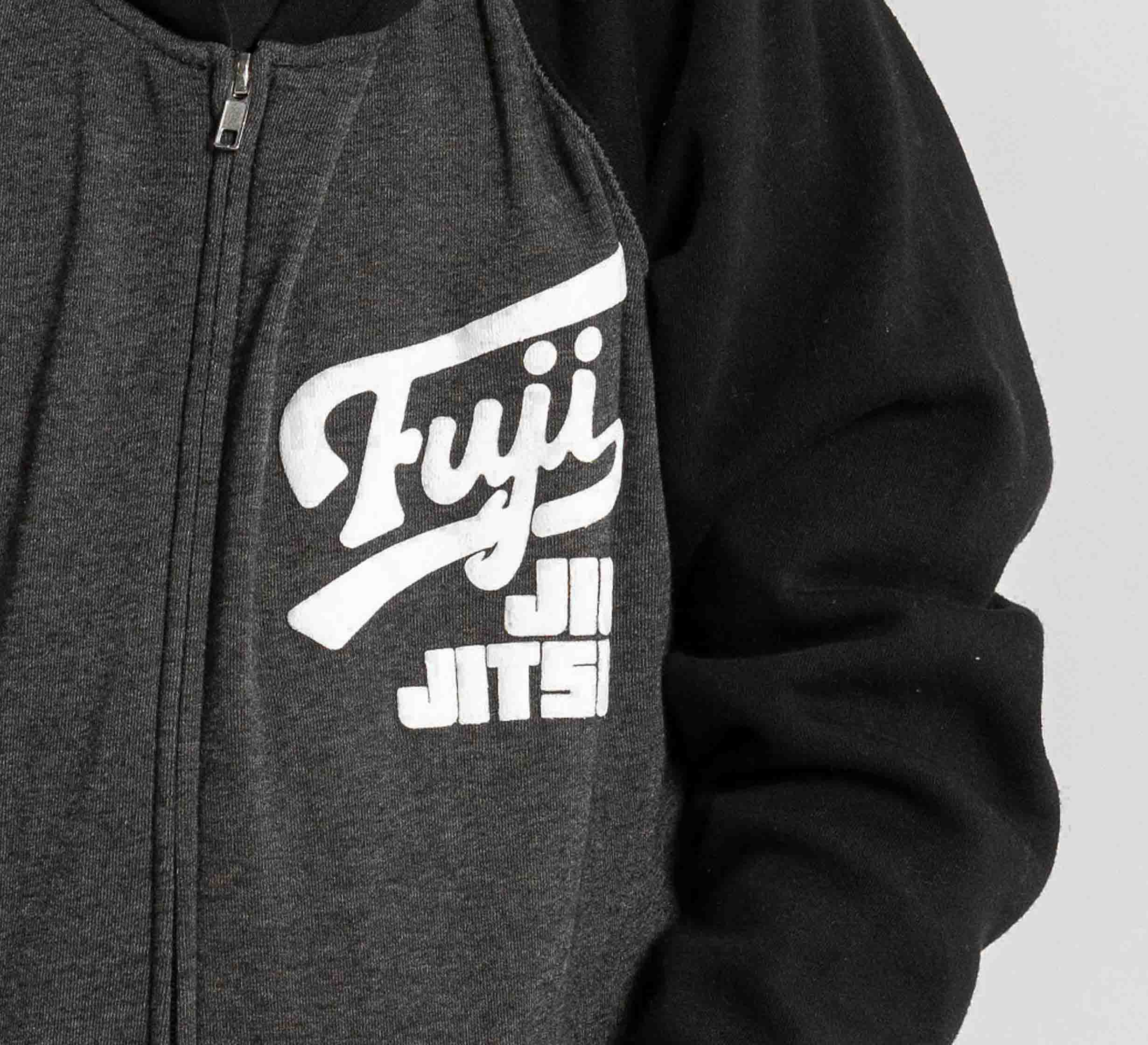 Kids Jiu Jitsu Varsity Zip Hoodie Charcoal、mySite、gigharbornorthrealestate
