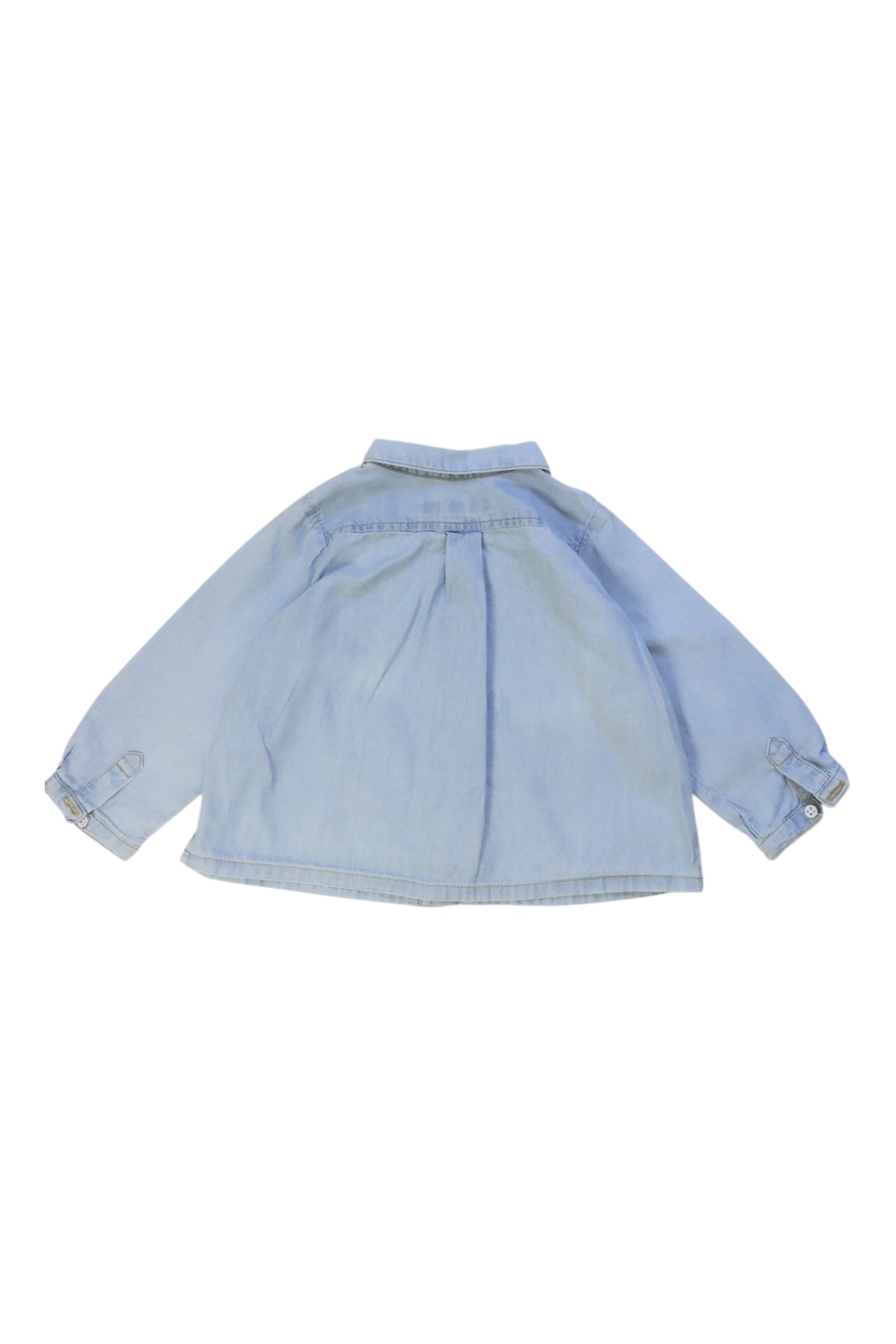 Bonpoint Button-Down Denim Shirt 6-12M、mySite、g9winljtr