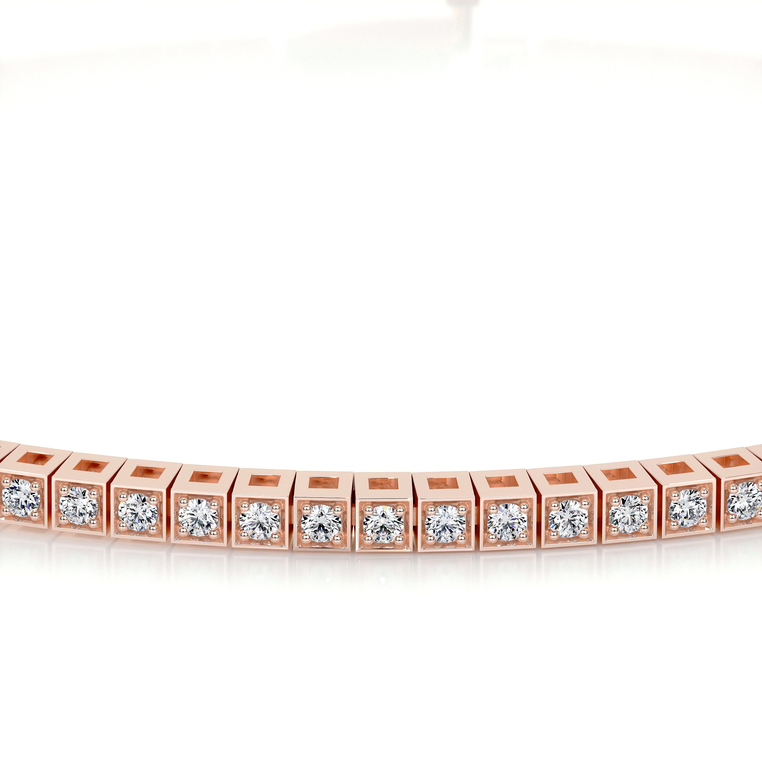 Lee Diamond Lab Grown Tennis Bracelet (1.00 Carat) -14K Rose Gold、mySite、hinf8tx79
