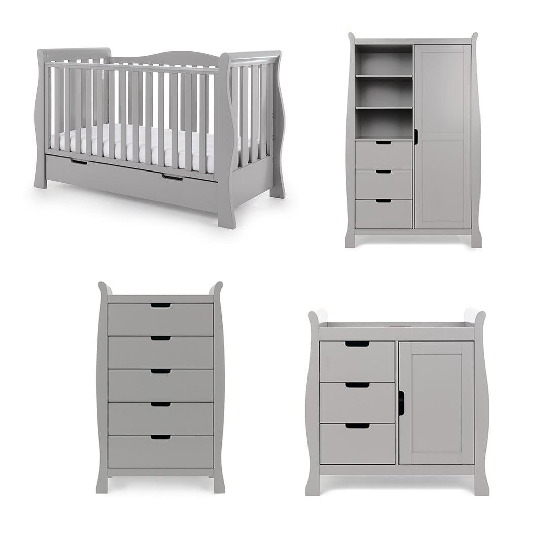  Obaby Stamford Luxe 4 Piece Room Set - Warm Grey、mySite、merchandisen