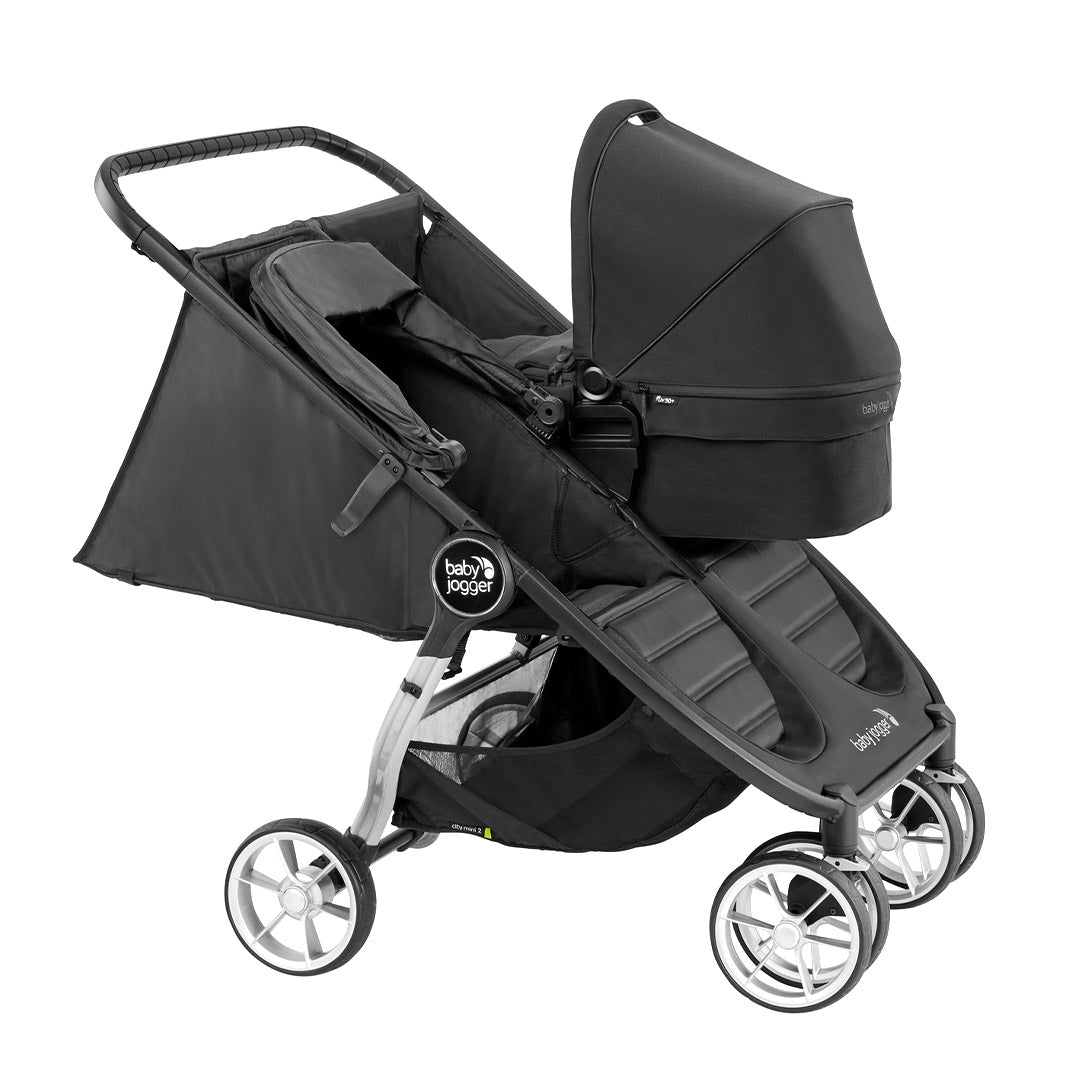  Baby Jogger City Mini GT2 Double Pushchair + Carrycot Bundle - Opulent Black、mySite、merchandisen
