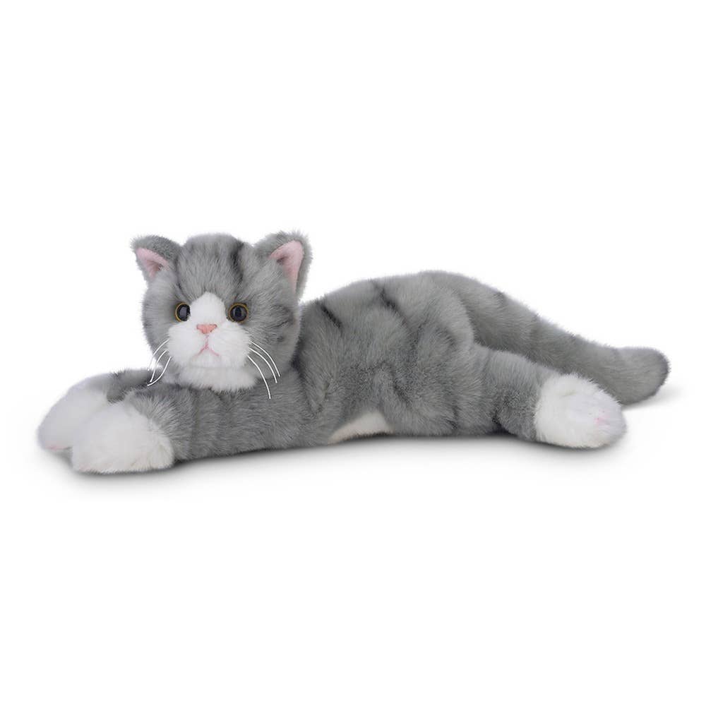 Plush Floppy Cats! Siamese,Tabby,Gray or Orange Tabby, White, Black Plush Kitty Cats Lifelike-Bearington Collection、mySite、g9winljtr