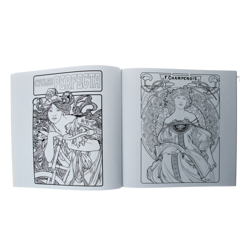  Alphonse Mucha Coloring Book、mySite、greenlandpopulation