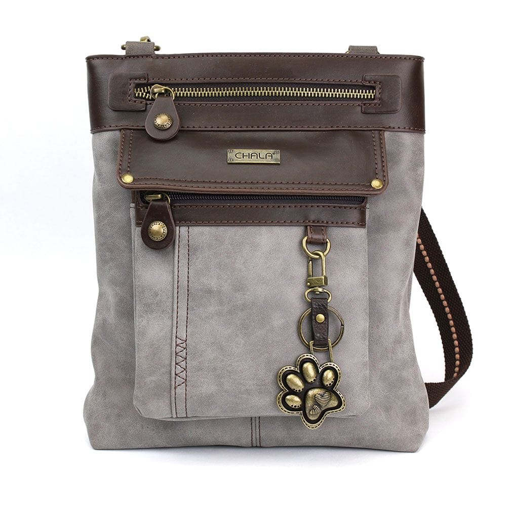 Gemini Crossbody Bag with Paw Keychain by Chala VEGAN、mySite、g9winljtr