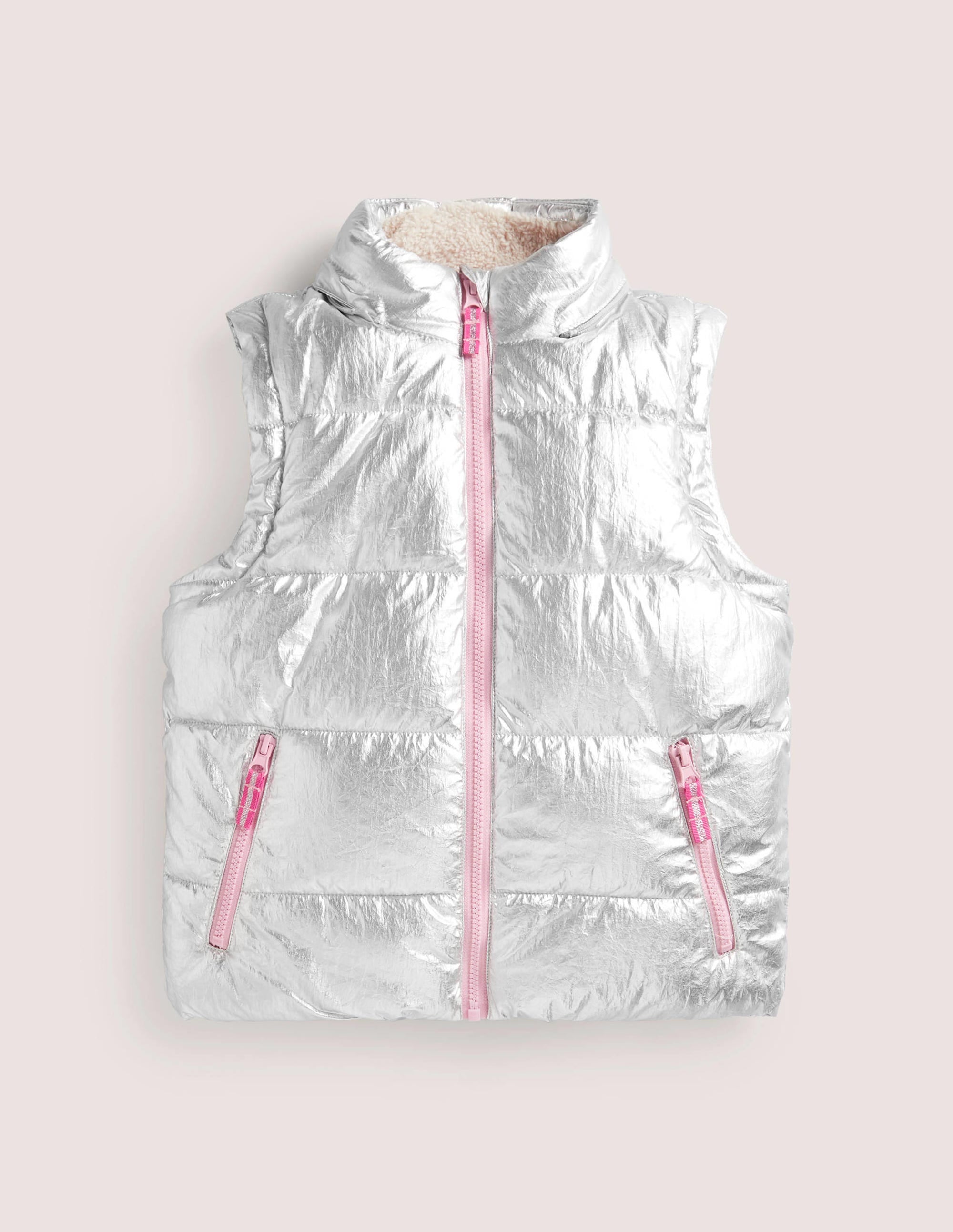  Metallic Cosy 2-in-1 Jacket-Silver Metallic、mySite、ashleygrahame