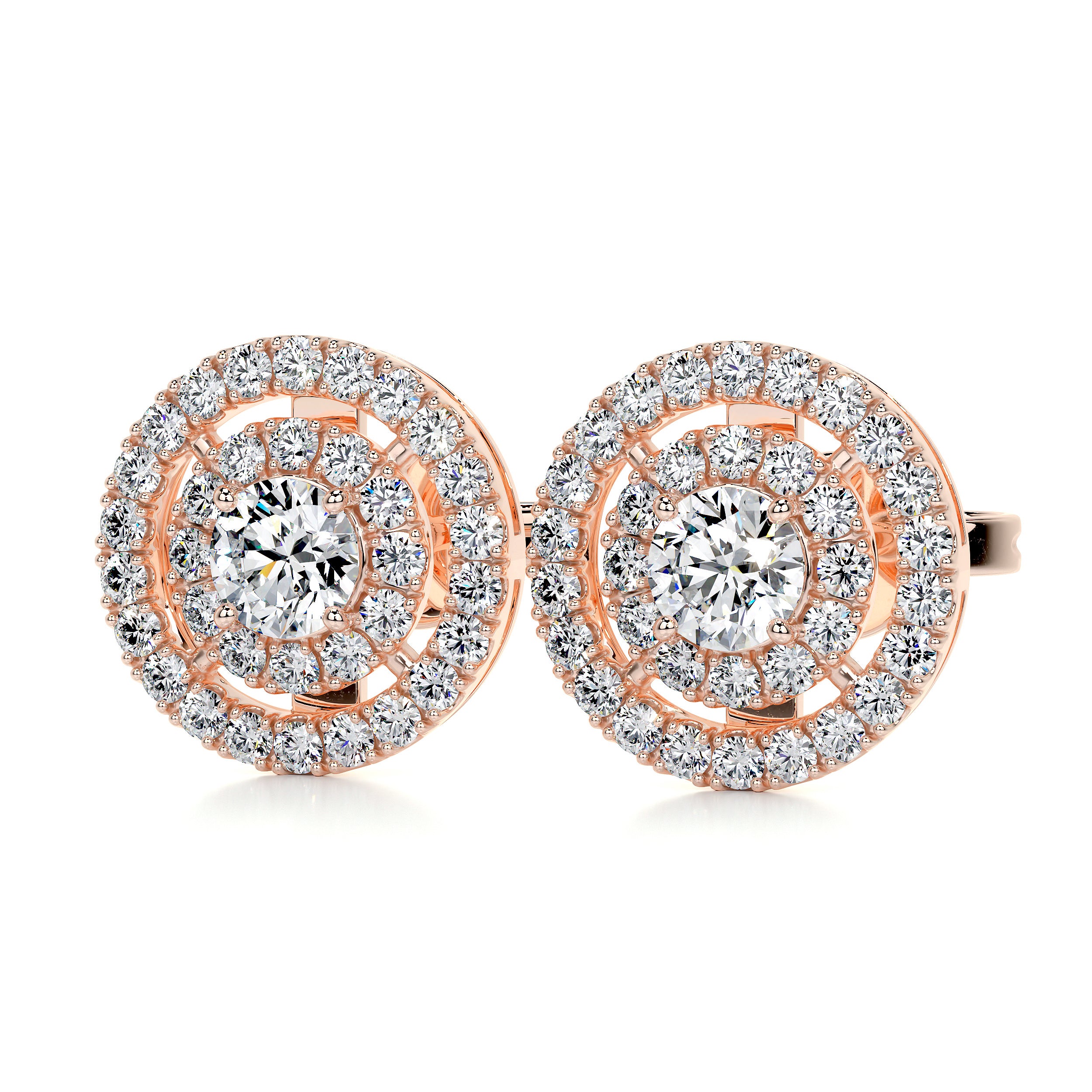 Joan Diamond Earrings (1 Carat) - 14K Rose Gold、mySite、hinf8tx79